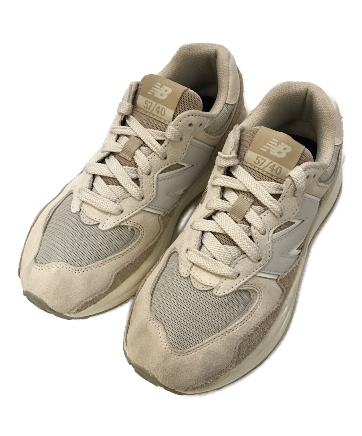 NEW BALANCE (ニューバランス) 57/40 PSI ローカットスニーカー ベージュ サイズ:24.5cm