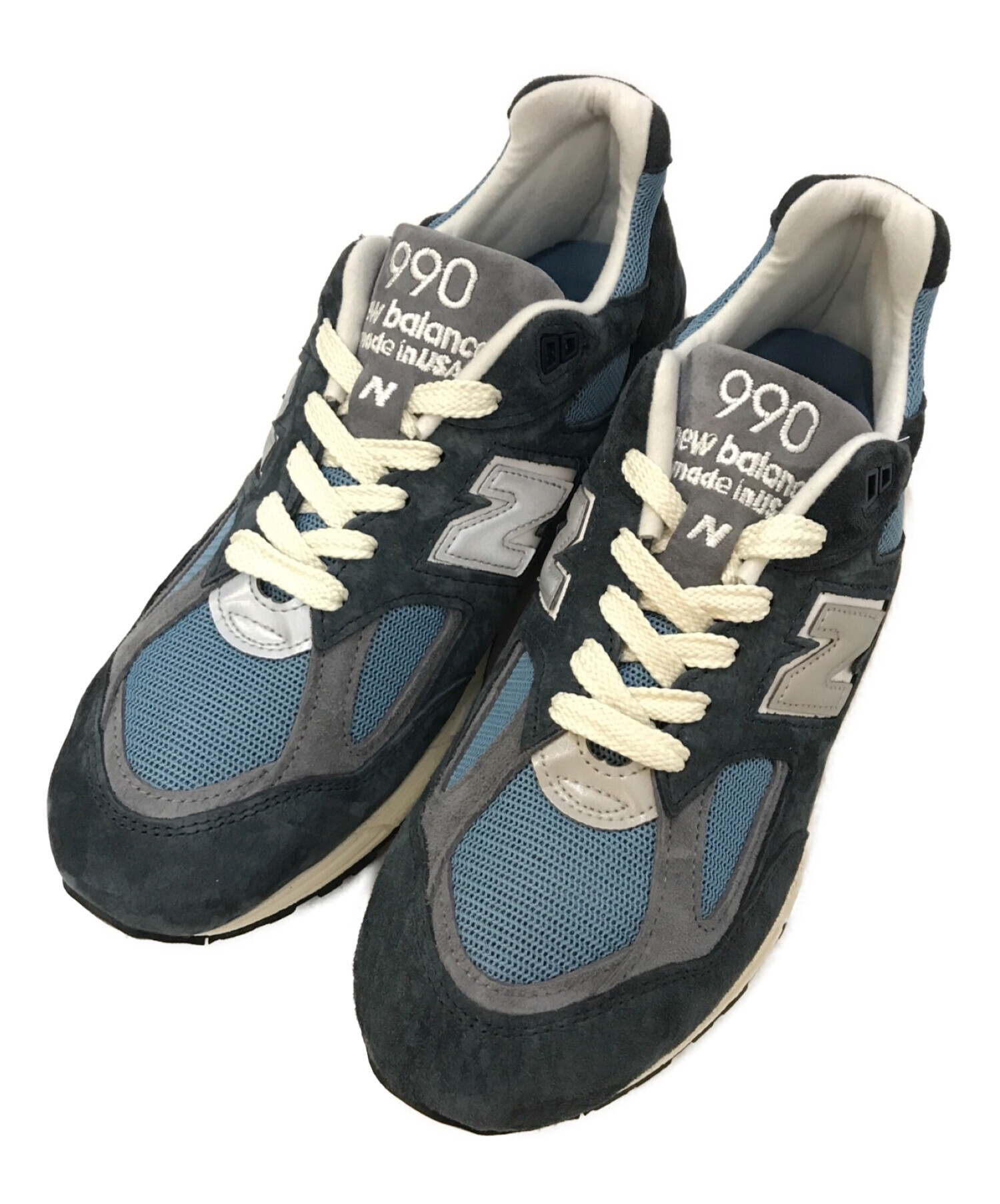 NEW BALANCE (ニューバランス) M990TB2 ローカットスニーカー ネイビー サイズ:28cm