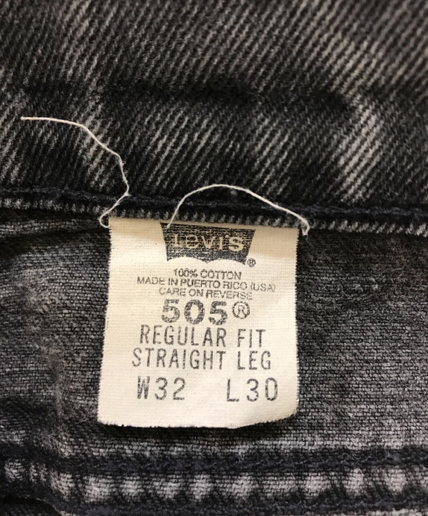 中古・古着通販】LEVI'S (リーバイス) [古着]505ブラックデニムパンツ