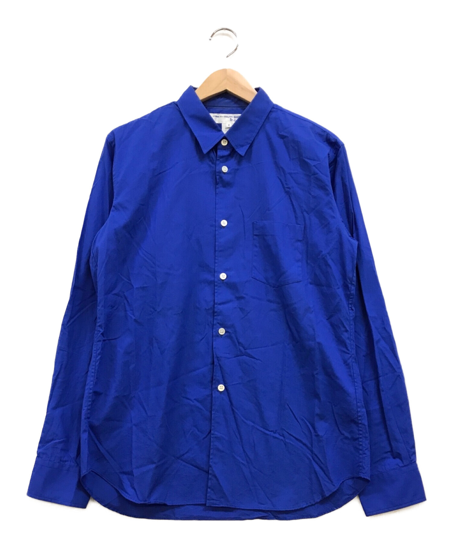 COMME des GARCONS SHIRT BOY (コムデギャルソンシャツ ボーイ) バックプリントコットンシャツ ブルー サイズ:M