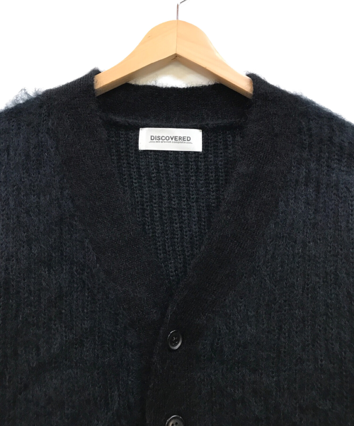 DISCOVERED (ディスカバード) SHAGGY KNIT CARDIGAN ブラック サイズ:F