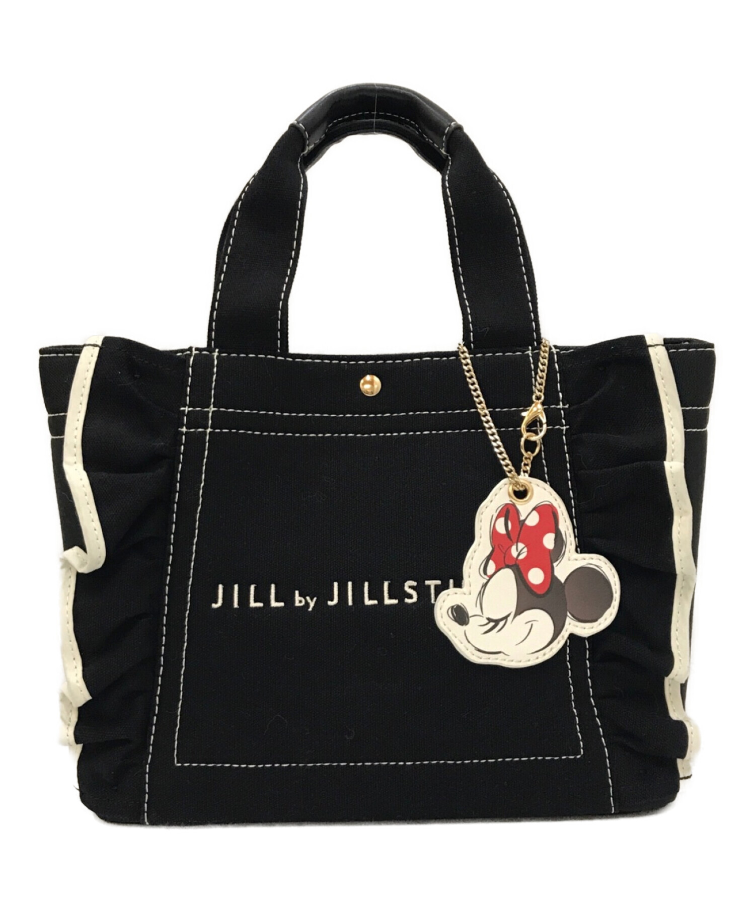 JILL BY JILLSTUART (ジル バイ ジルスチュアート) DISNEY (ディズニー) フリルトートバッグ ブラック