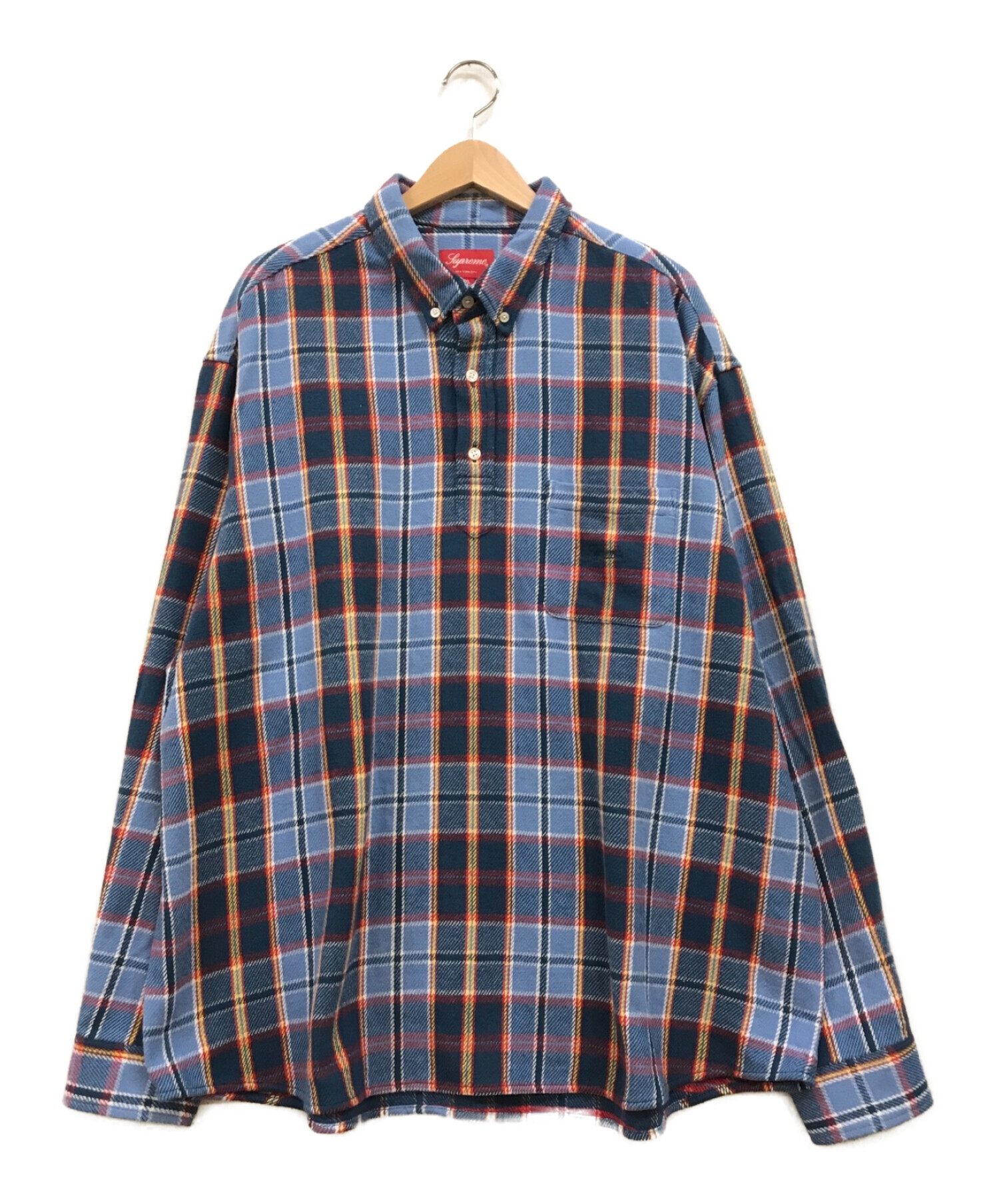 Supreme Pullover Plaid Flannel Shirt