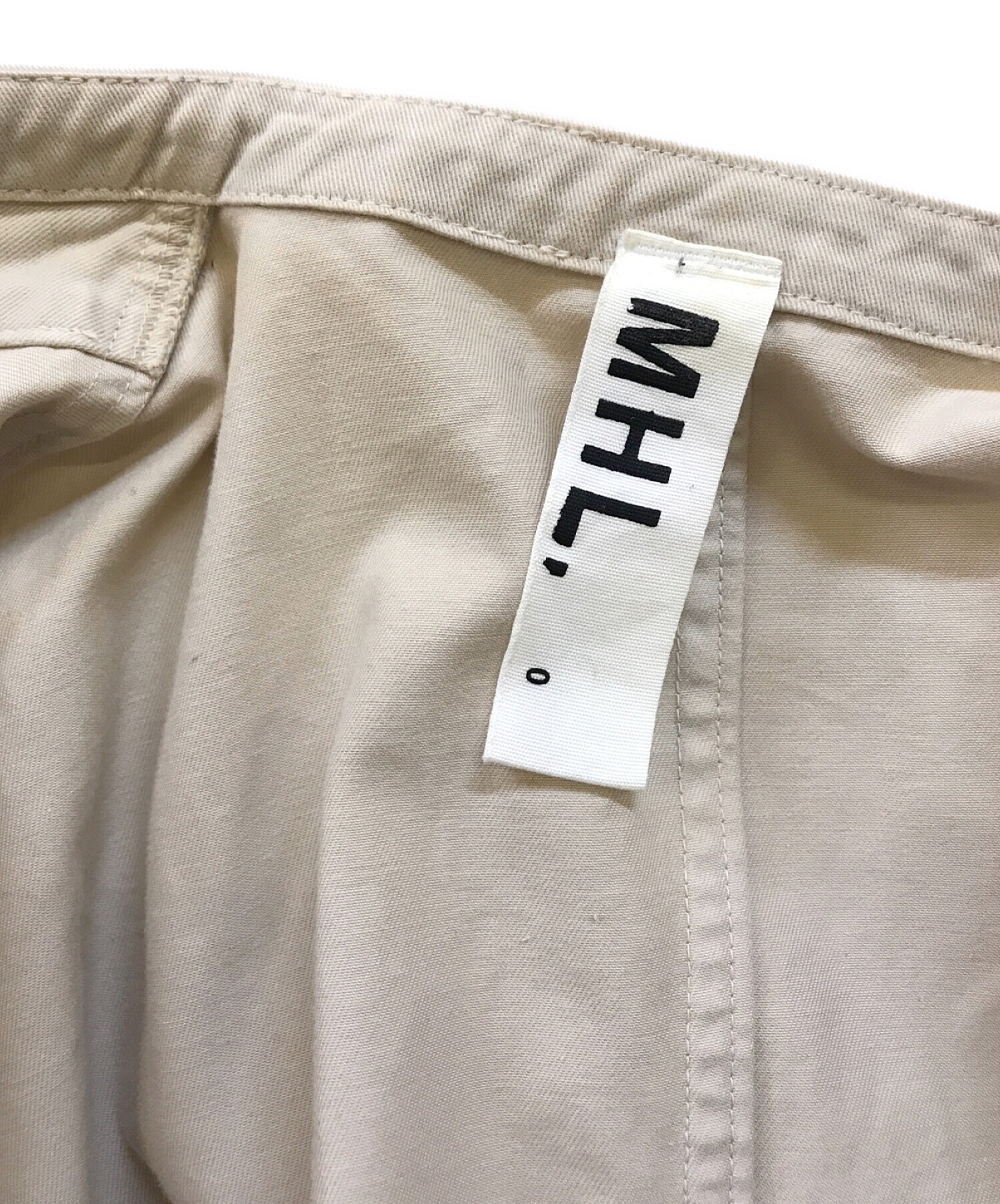 MHL (エムエイチエル) ソフトコットンチノワンピース ベージュ