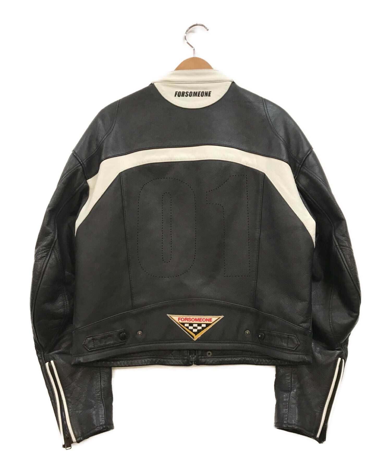 FORSOMEONE (フォーサムワン) レーシングジャケット ブラック サイズ:46