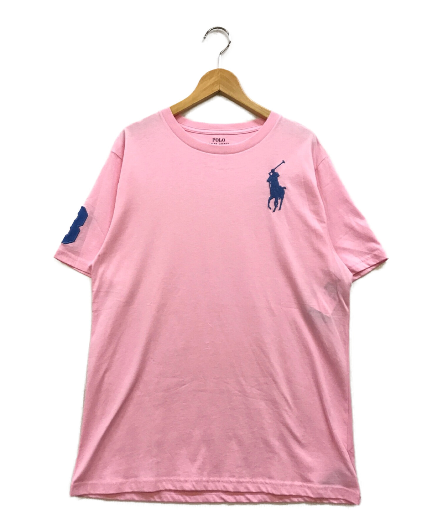 POLO RALPH LAUREN (ポロ・ラルフローレン) ホース刺繍Tシャツ ピンク サイズ:XL 未使用品