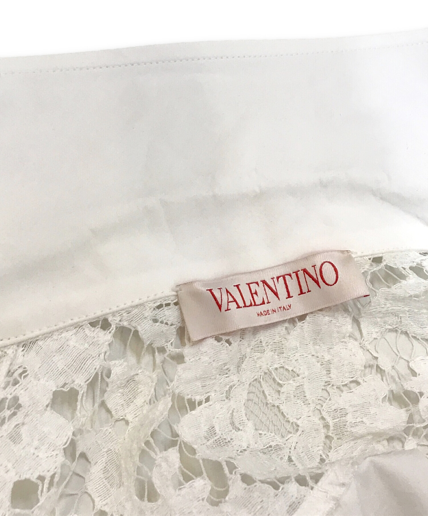 中古・古着通販】VALENTINO (ヴァレンティノ) レース切替スキッパー