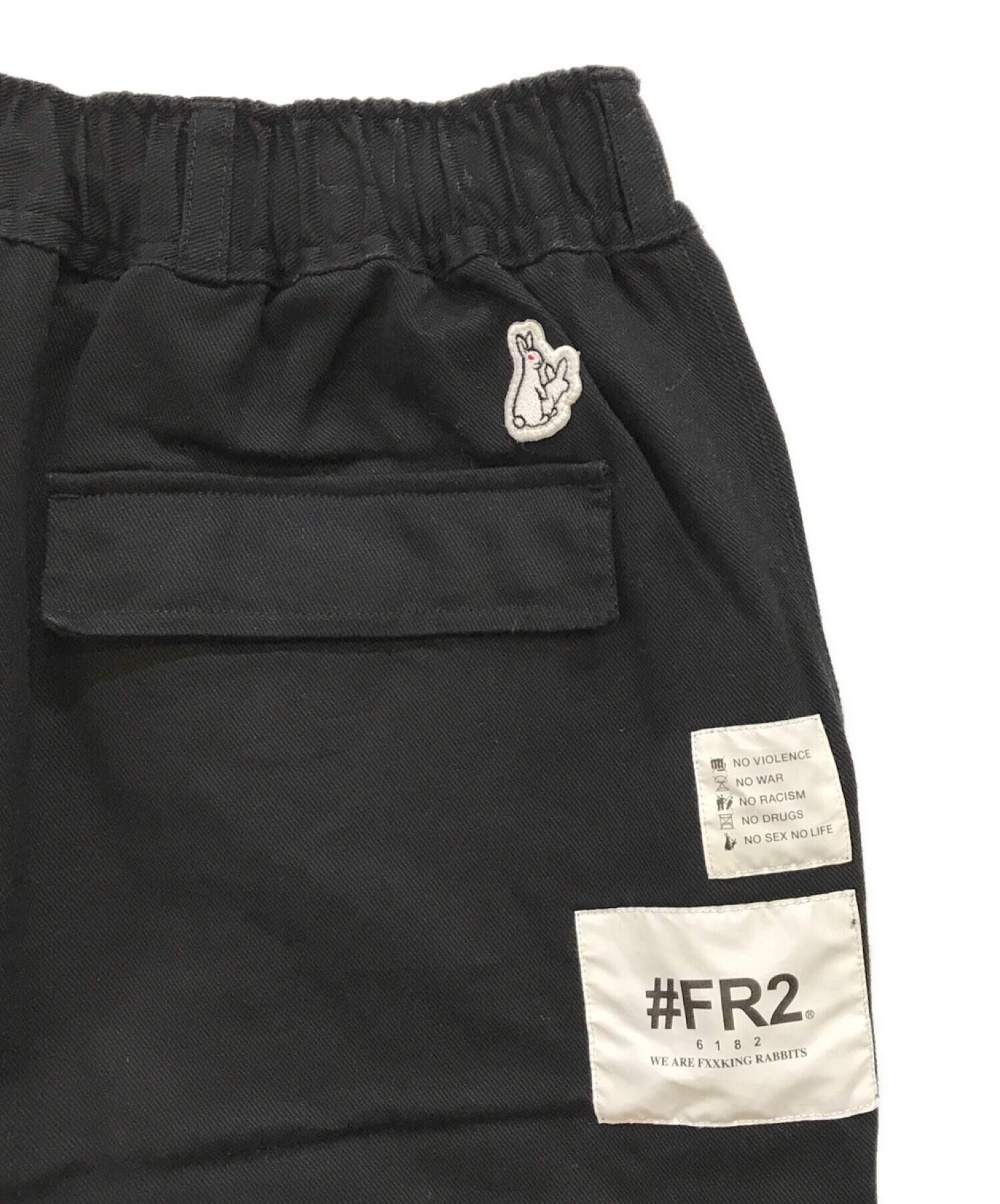 FR2 (エフアールツー) ワイドカーゴパンツ ブラック サイズ:L