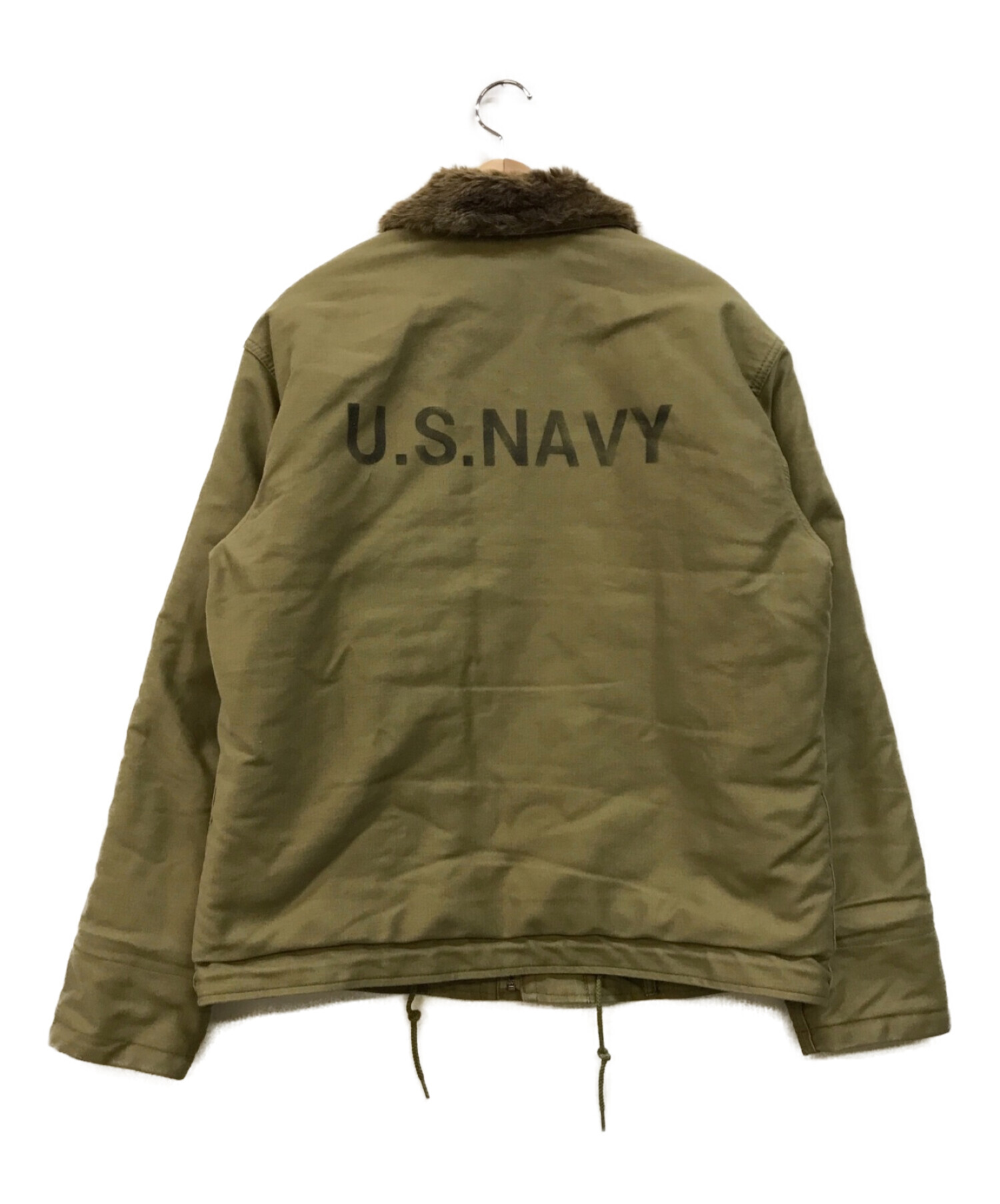 HOUSTON (ヒューストン) US NAVY WWII DECK JACKET カーキ サイズ:42