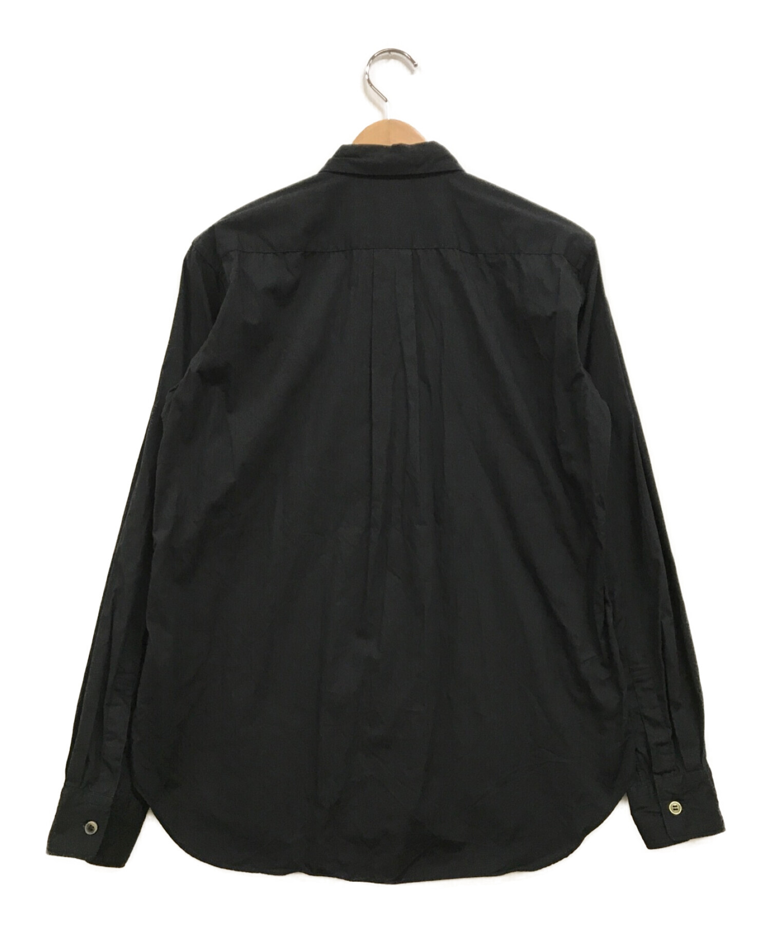 BLACK COMME des GARCONS (ブラック コムデギャルソン) ビッグボタンシャツ ブラック サイズ:S