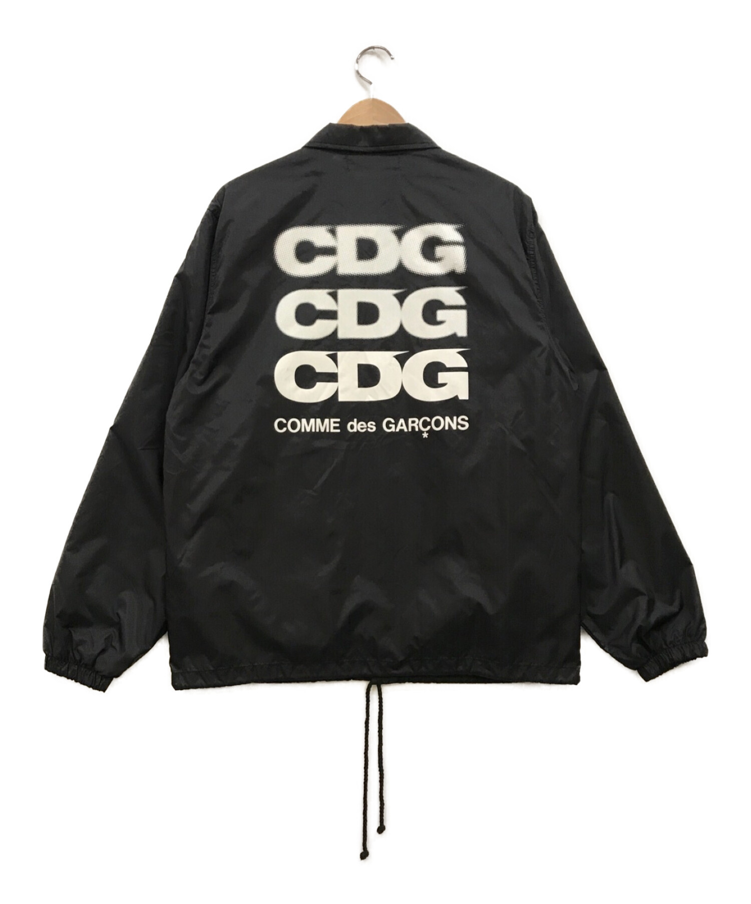 CDG COMME des GARCONS (シーディージー コムデギャルソン) バックプリントコーチジャケット ブラック サイズ:S