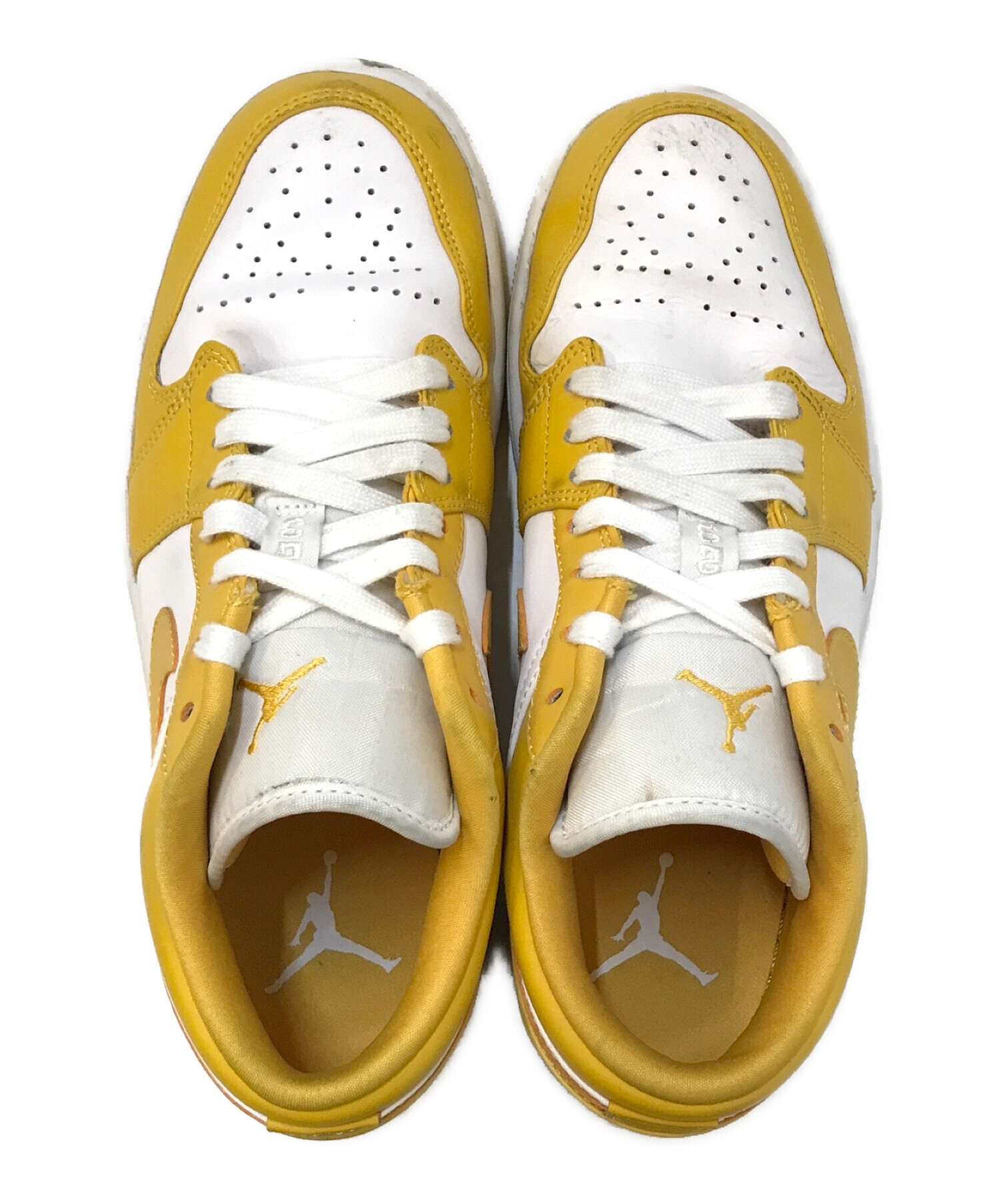 中古・古着通販】NIKE (ナイキ) AIR JORDAN 1 LOW white/pollen