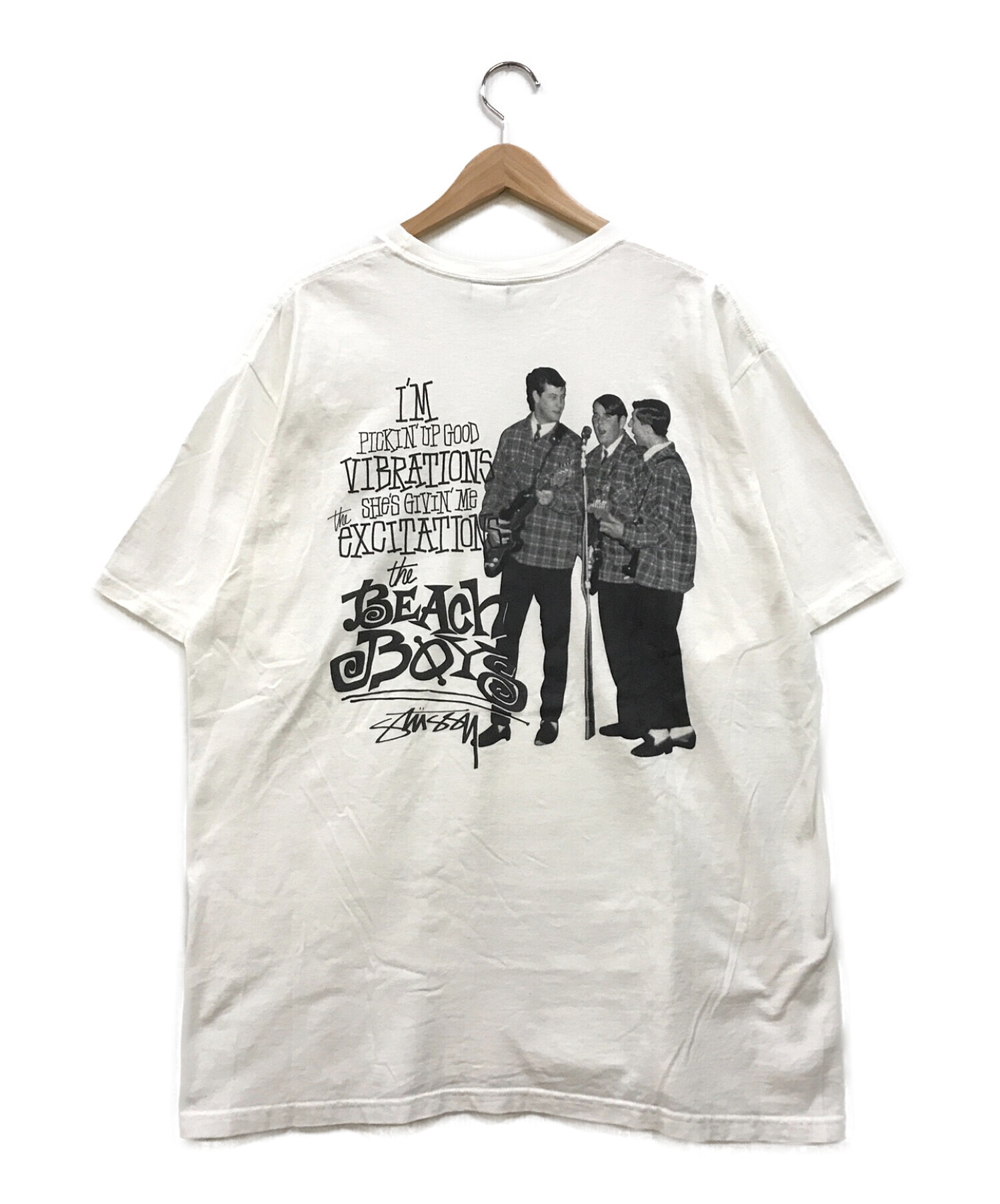 STUSSY ステューシー【レア】THE BEACH BOYS ホワイトTシャツ