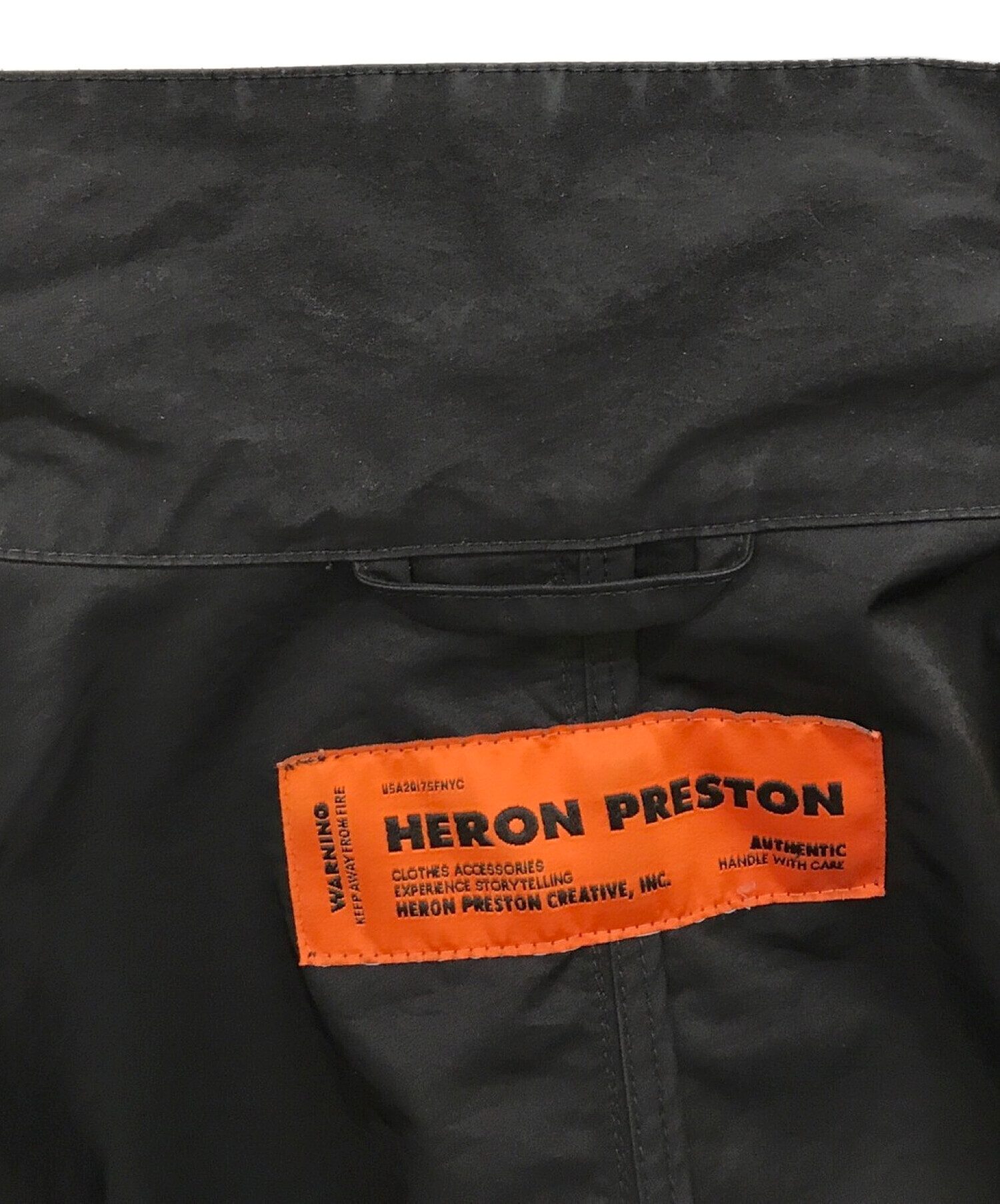 HERON PRESTON (ヘロンプレストン) ナイロンジャケット ブラック サイズ:M