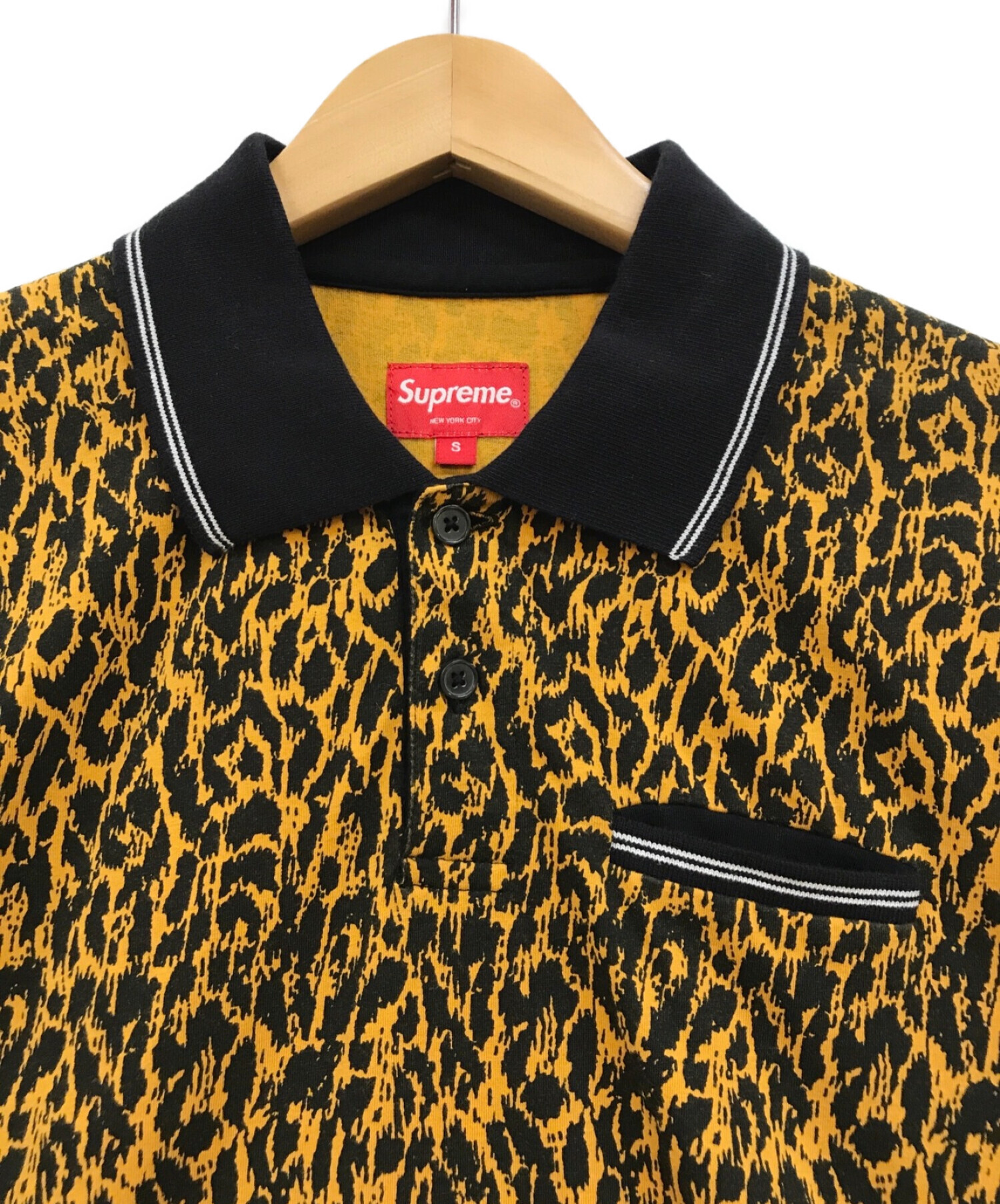 中古・古着通販】SUPREME (シュプリーム) Leopard Polo イエロー