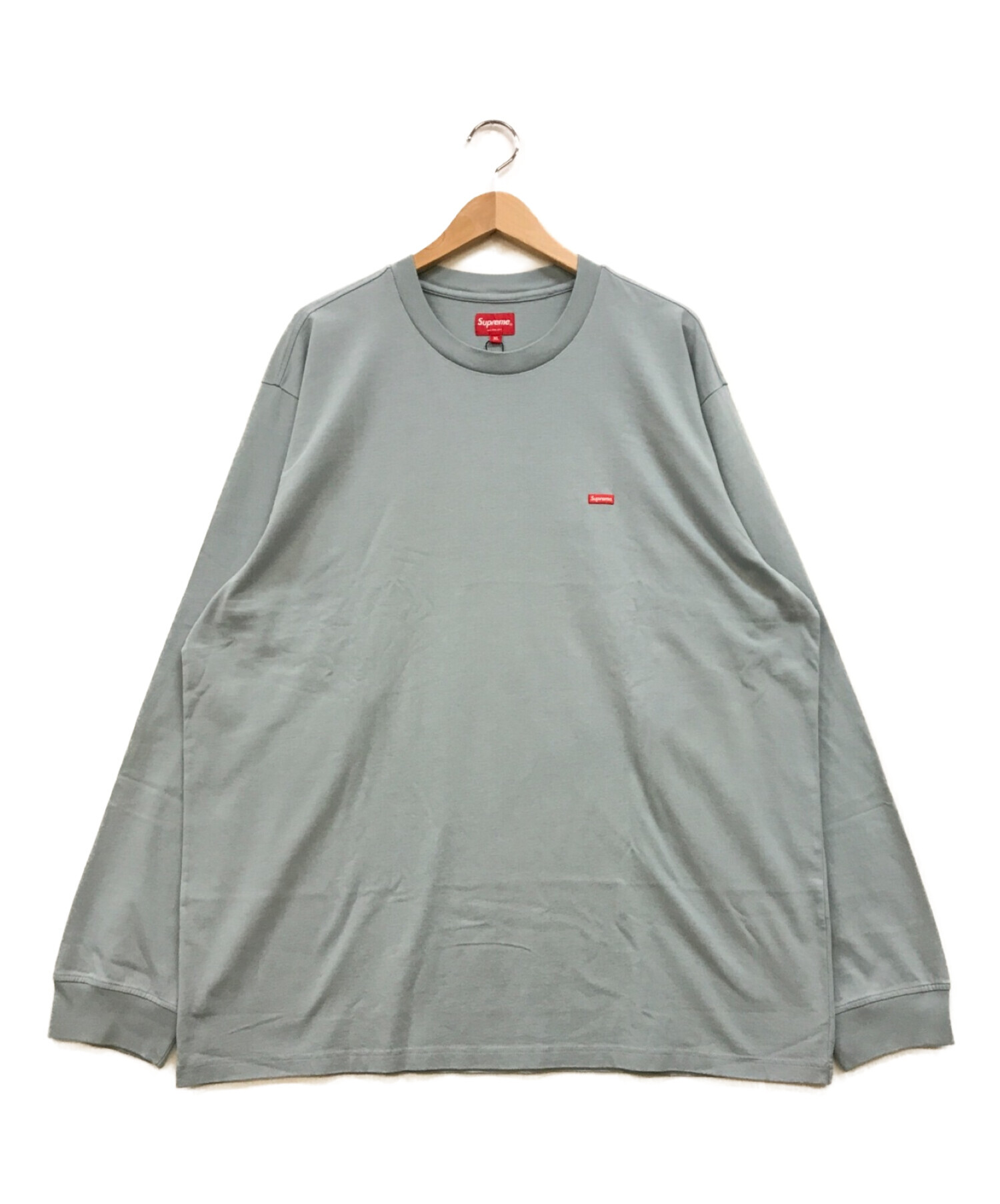 SUPREME (シュプリーム) Small Box L/S Tee ブルー(Light Slate) サイズ:XL