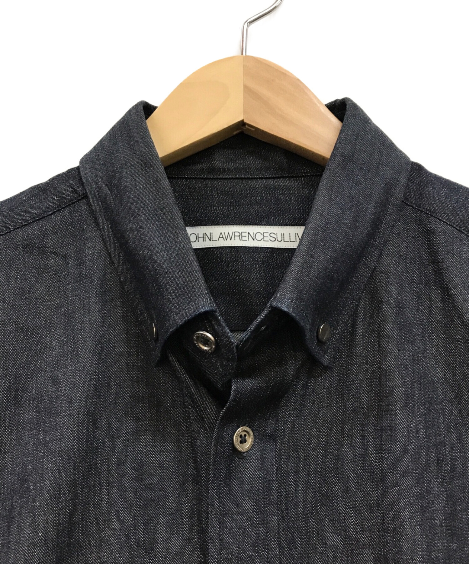 中古・古着通販】JOHN LAWRENCE SULLIVAN (ジョンローレンスサリバン) RIGID DENIM BUTTON DOWN SHIRT  インディゴ サイズ:38｜ブランド・古着通販 トレファク公式【TREFAC FASHION】スマホサイト