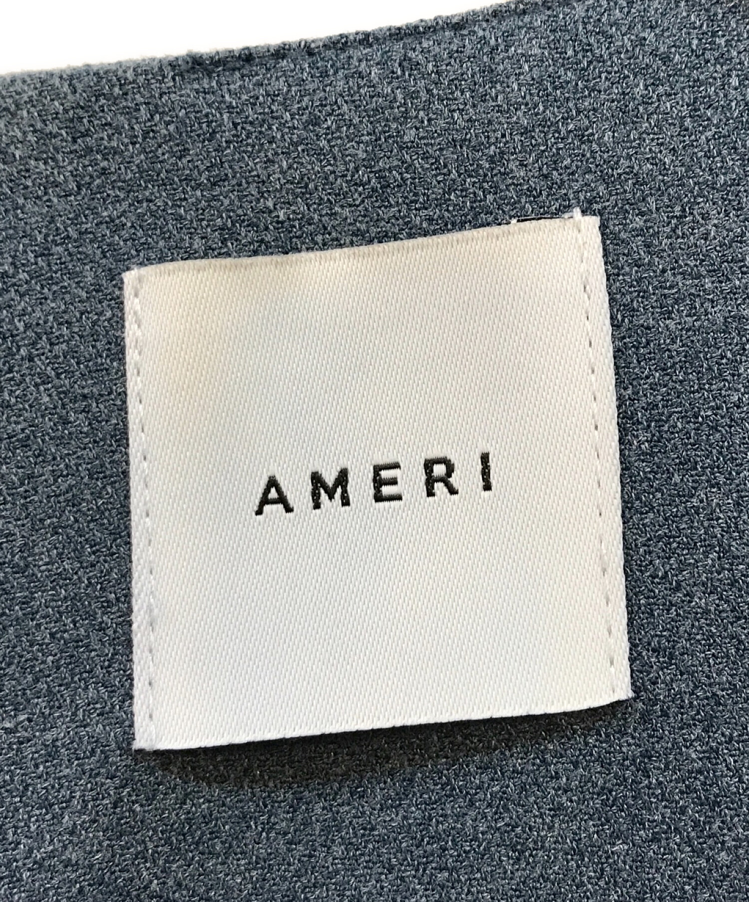 Ameri (アメリ) OVERLAP TUCK DRESS ブルー サイズ:下記参照