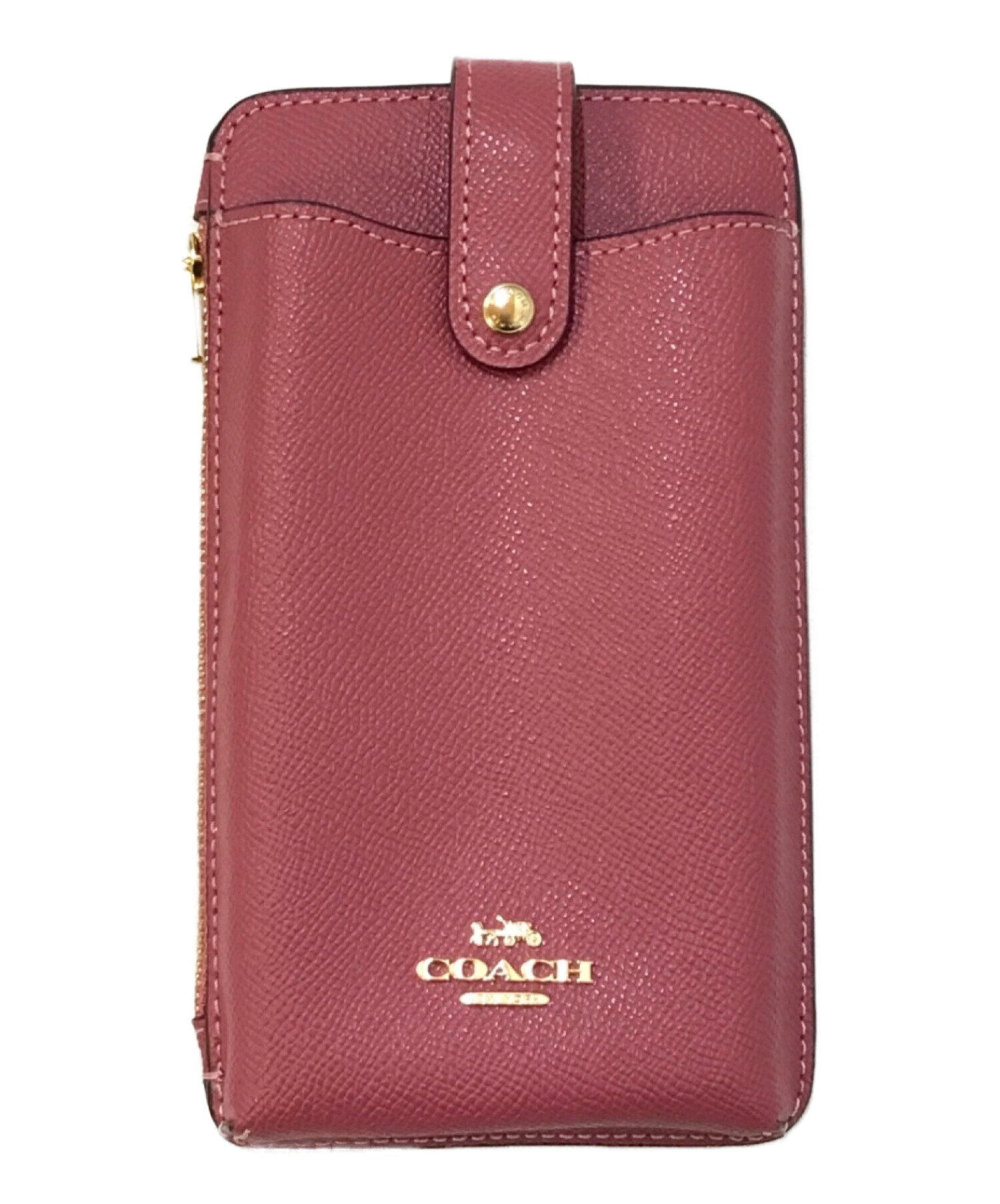 中古・古着通販】COACH (コーチ) スマホショルダーポシェット ピンク