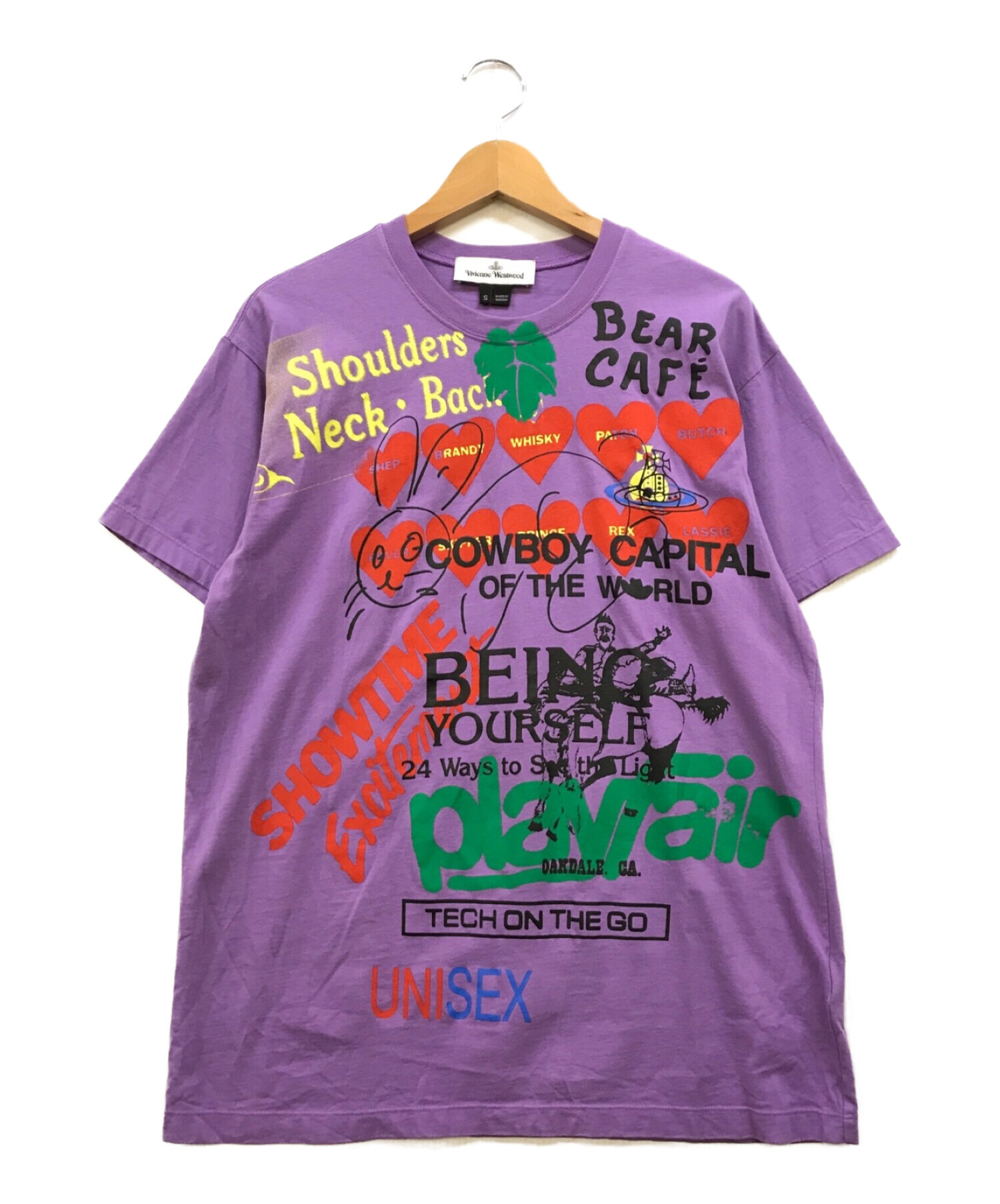 Vivienne Westwood (ヴィヴィアンウエストウッド) プリントTシャツ パープル サイズ:S