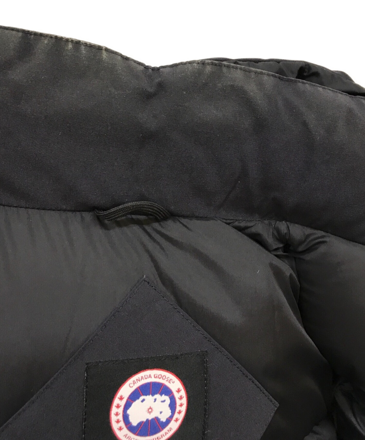 CANADA GOOSE (カナダグース) UNITED ARROWS (ユナイテッドアローズ) 別注HUDSON ダウンベスト ブラック サイズ:M