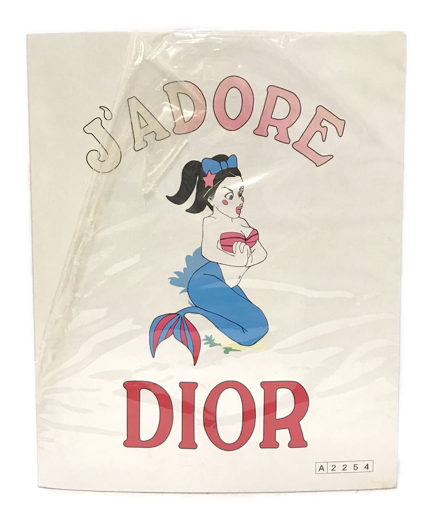 Christian Dior (クリスチャン ディオール) J'ADORE DIOR プリントTシャツ ホワイト サイズ:US6