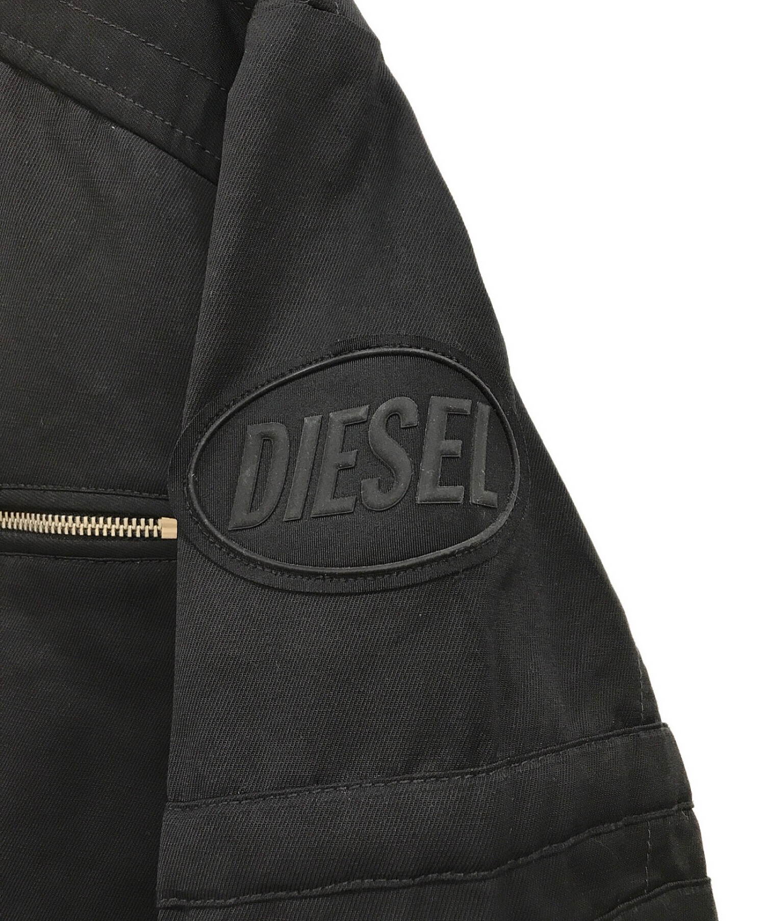 DIESEL (ディーゼル) J-GLORY コットンライダースジャケット ブラック サイズ:L