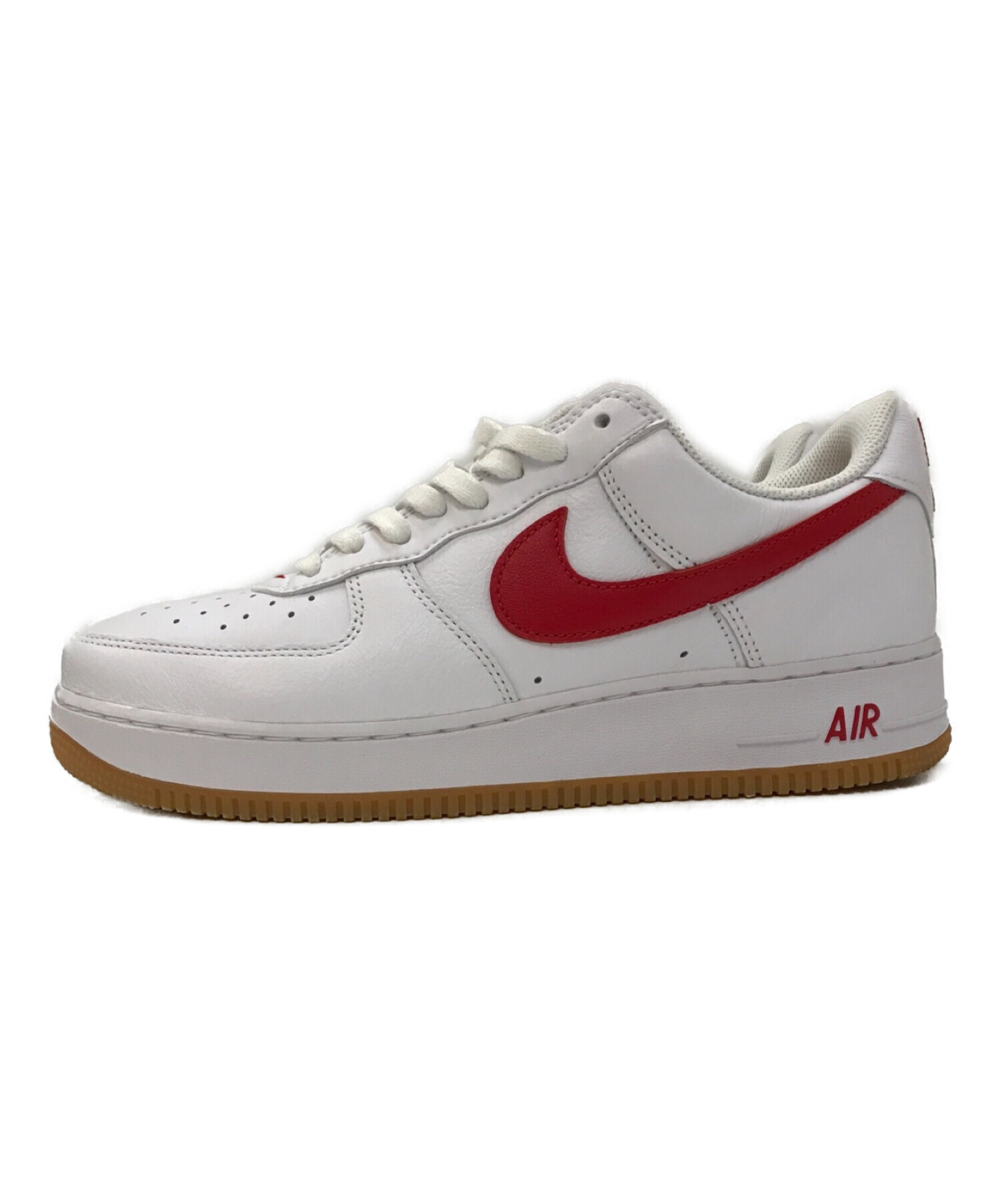 NIKE (ナイキ) AIR FORCE 1 LOW RETRO 'Color of the Month' エアフォースワンレトロ カラーオブザマンス  スニーカー ホワイト×レッド サイズ:28cm