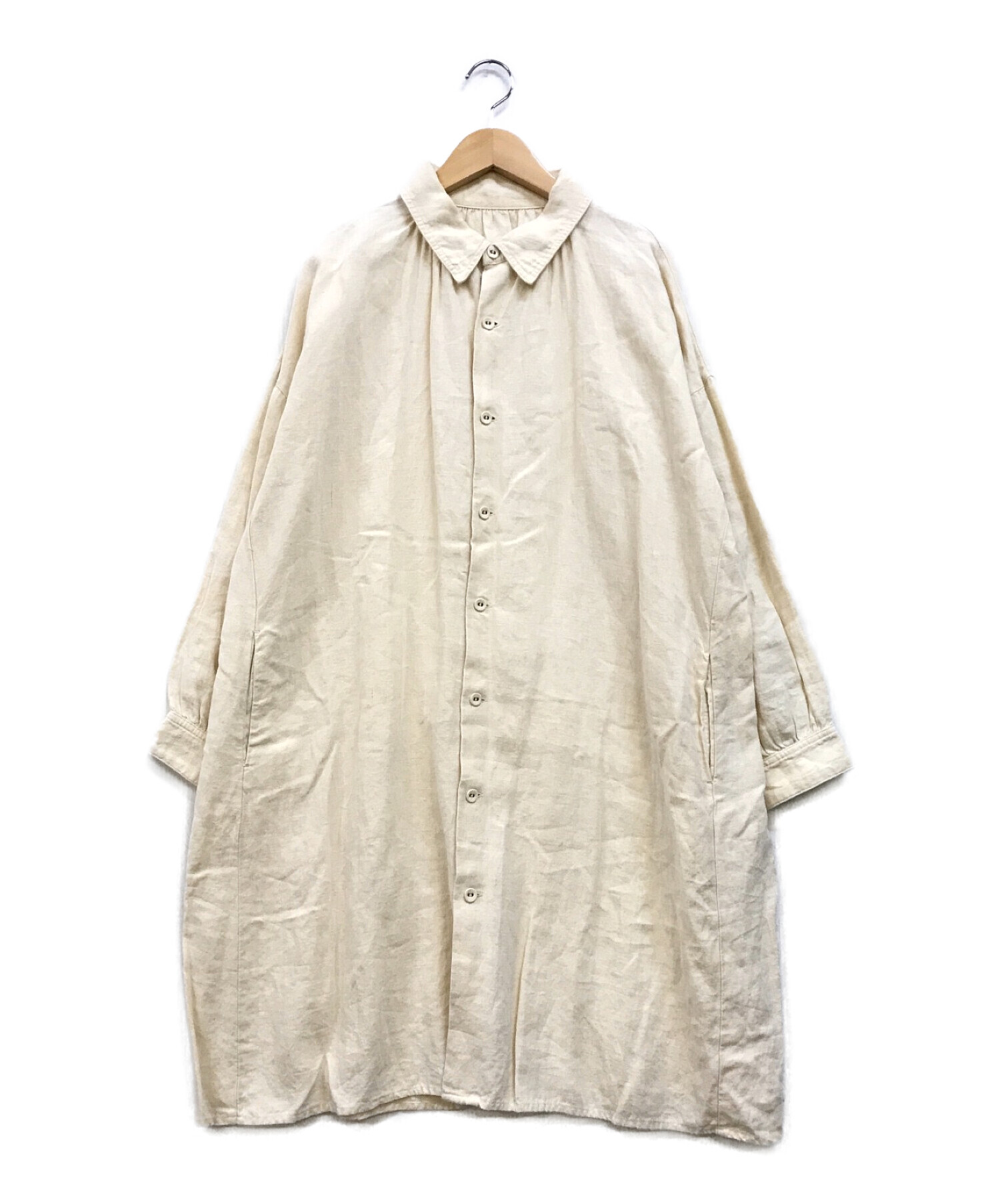 中古・古着通販】nest Robe (ネストローブ) リネンシャツワンピース