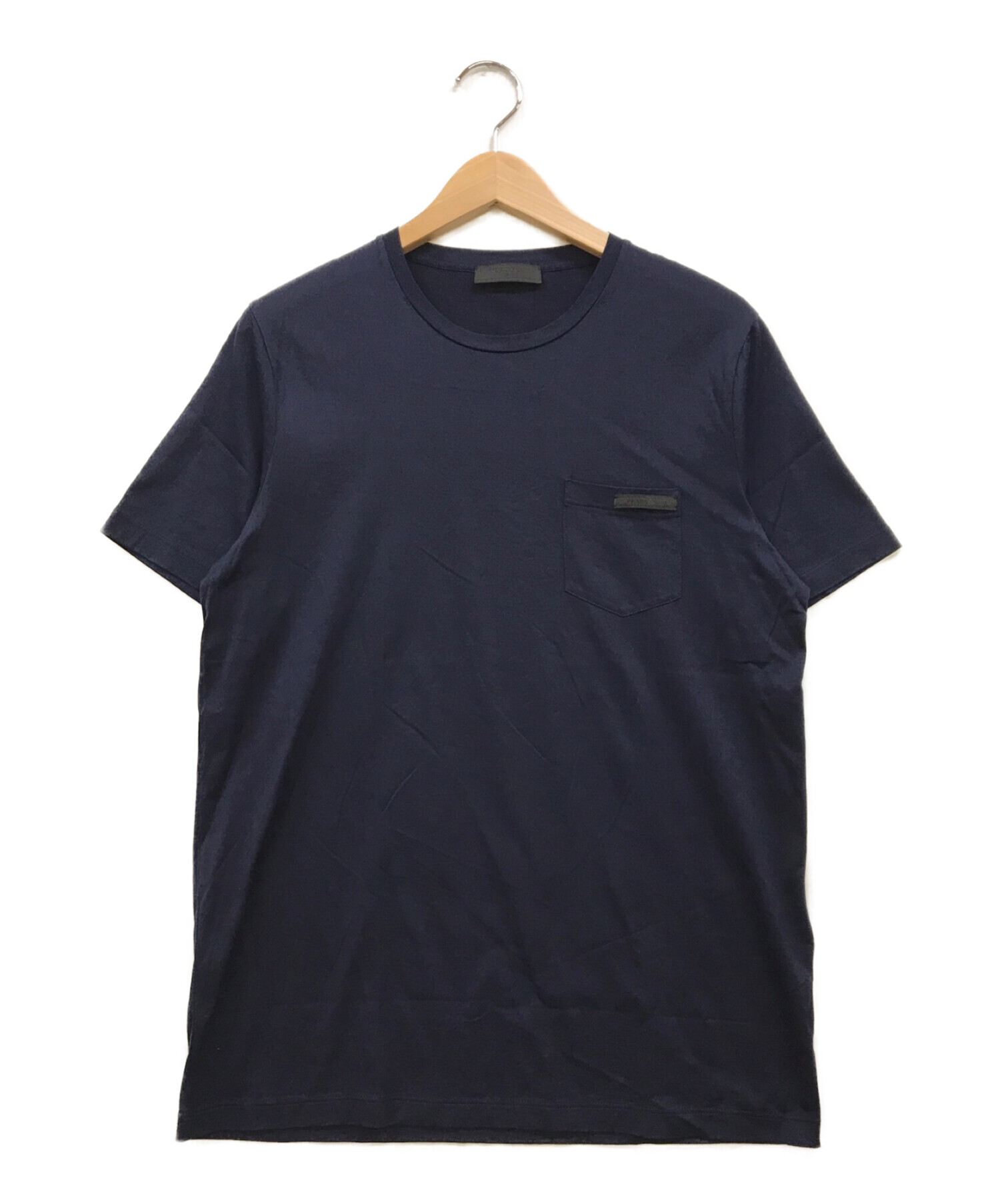 中古・古着通販】PRADA (プラダ) ポケットTシャツ ネイビー