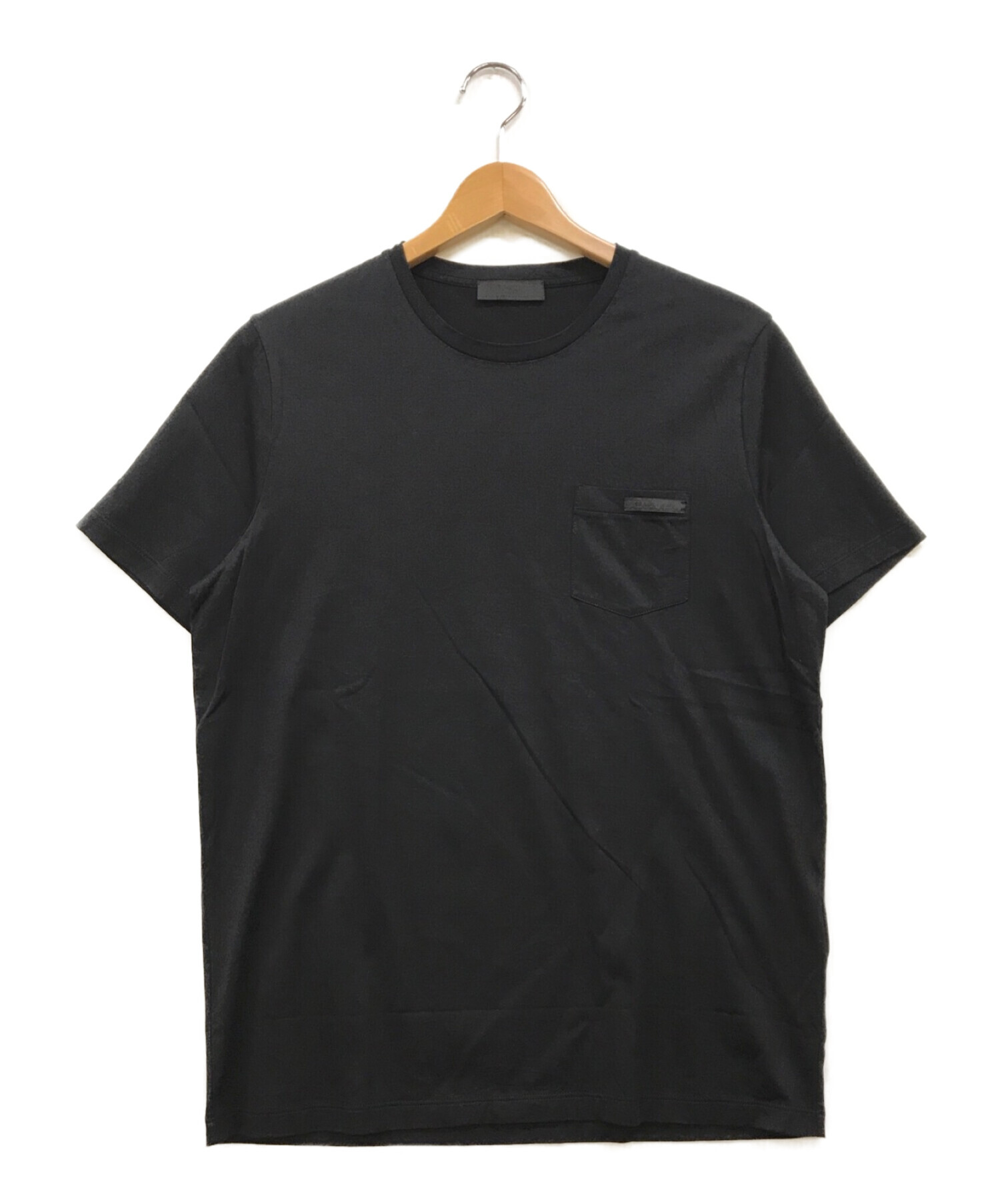 PRADA (プラダ) ポケットTシャツ ブラック サイズ:M