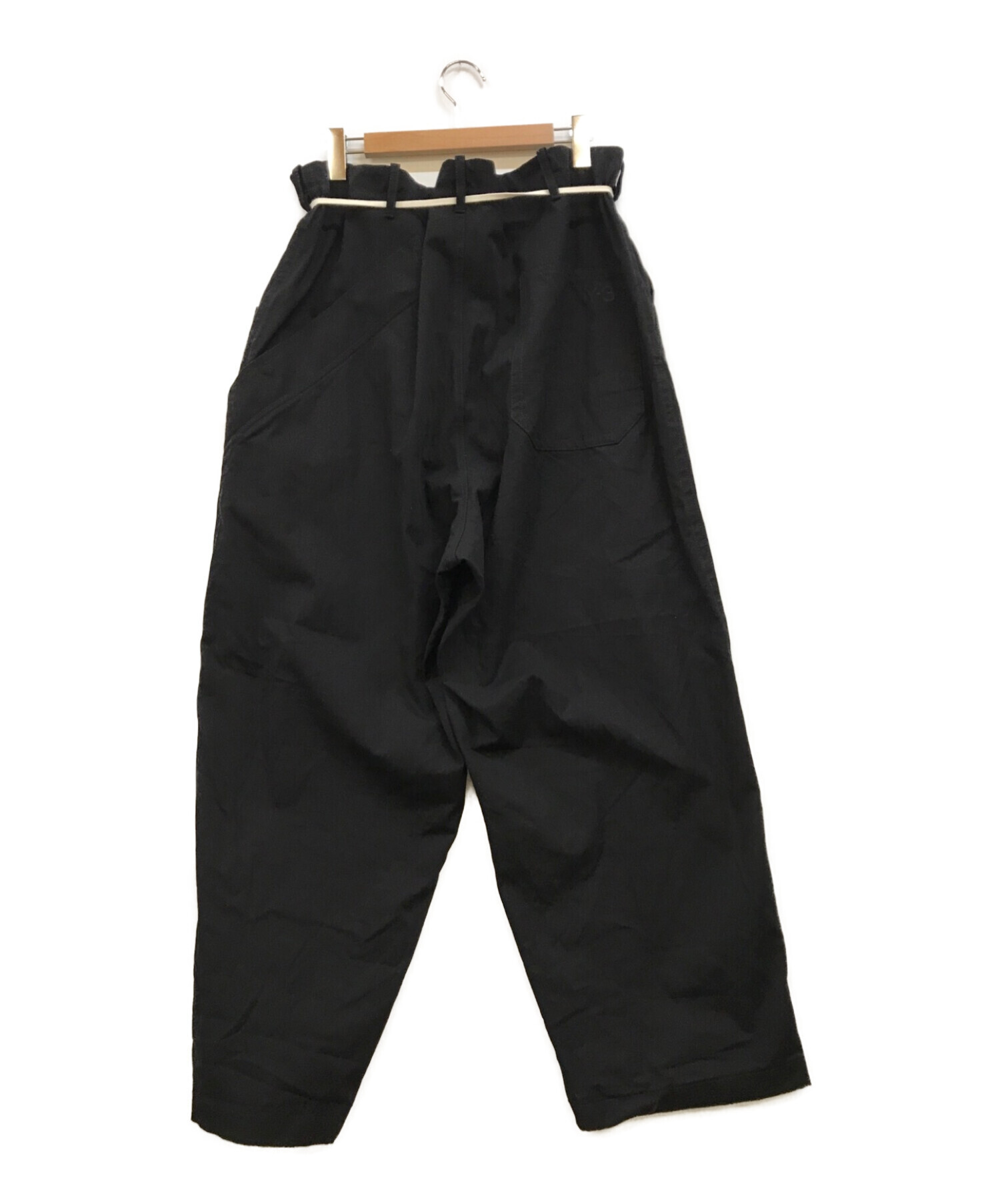 Y-3 (ワイスリー) M CANVAS WORKWEAR WIDE PANTS ブラック サイズ:L