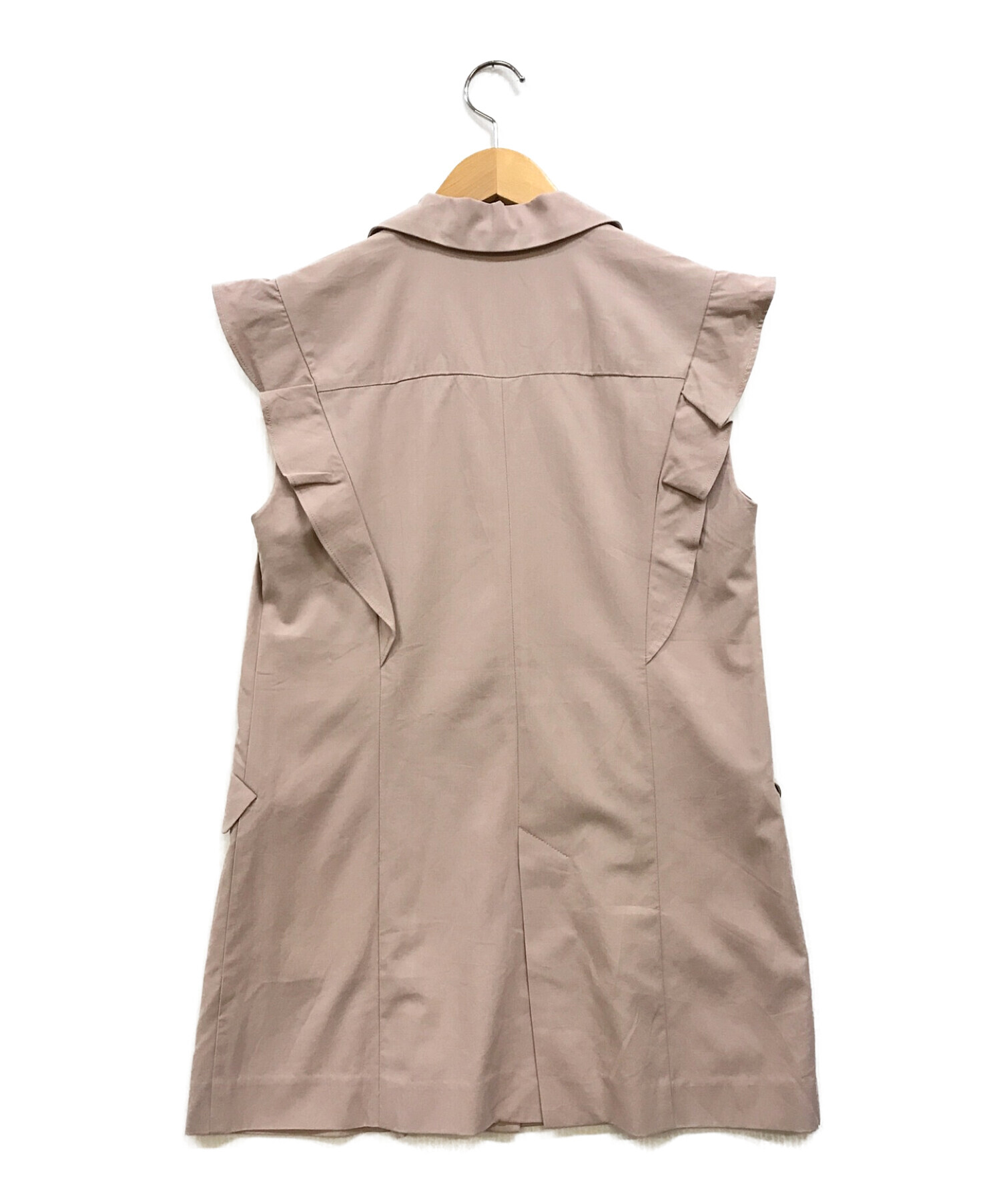 HER LIP TO (ハーリップトゥ) Ruffle Sleeve Vest Set ピンク サイズ:M 未使用品