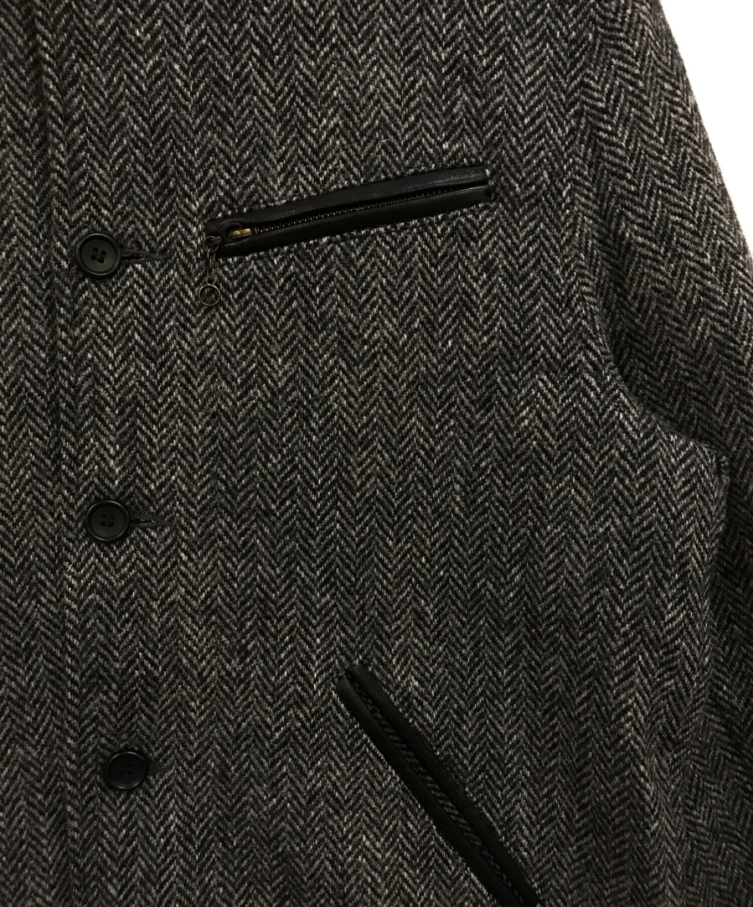 Golden Bear (ゴールデンベア) Harris Tweed (ハリスツイード) ALL WOOL OPEN BOTTOM JACKET  グレー サイズ:S