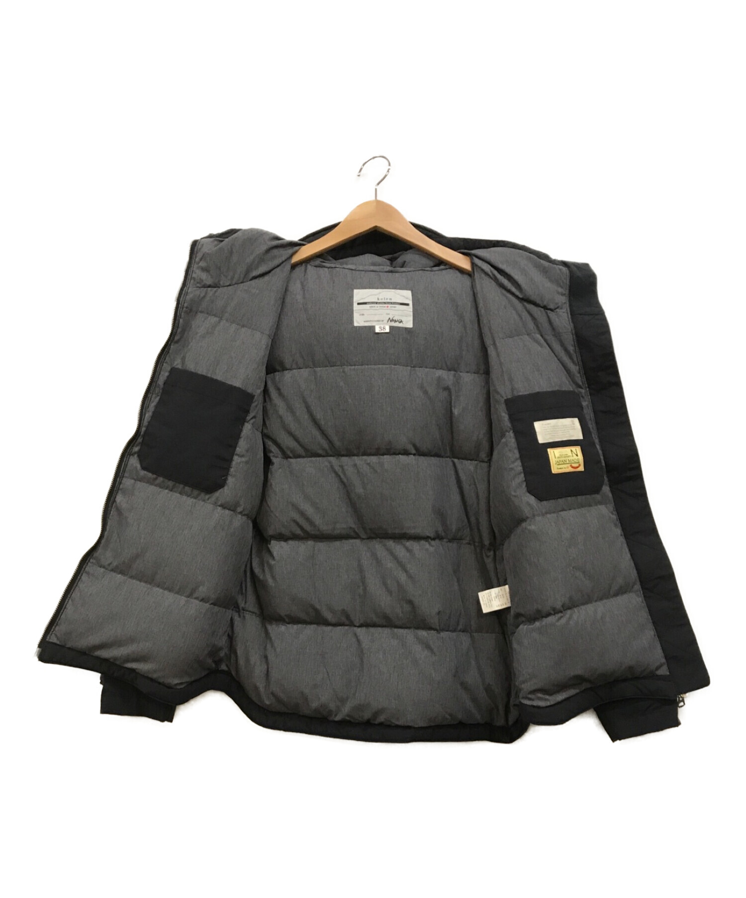 kelen (ケレン) NANGA (ナンガ) EUROPEAN DUCK ECWCS DOWN JACKET ブラック サイズ:38