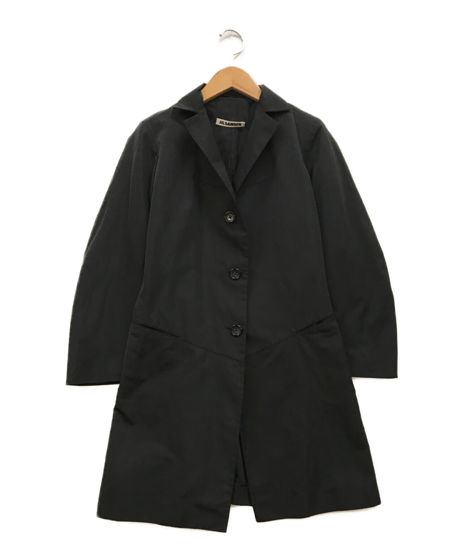 中古・古着通販】JIL SANDER (ジルサンダー) シルク混シングルコート