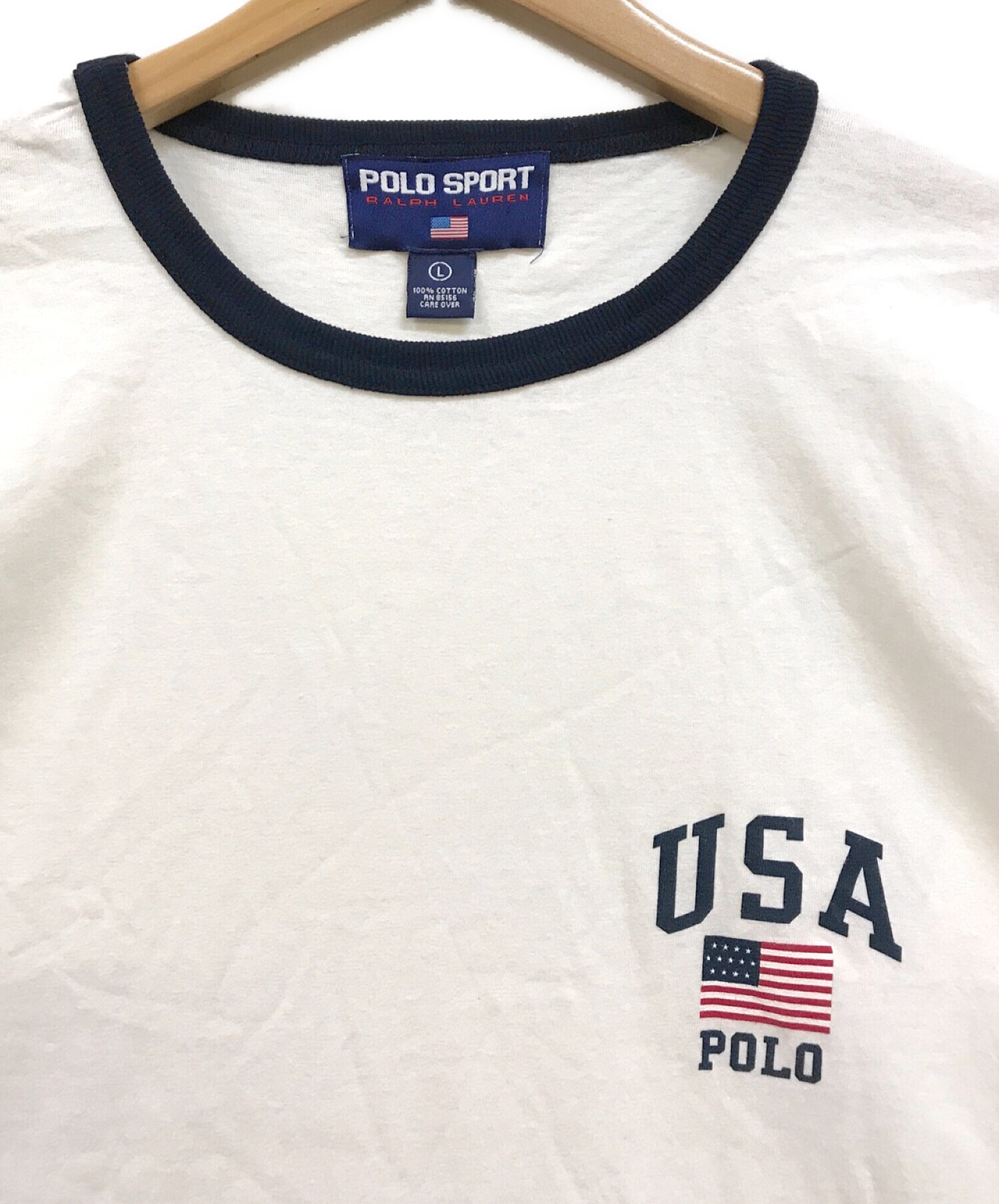 中古・古着通販】POLO SPORT (ポロスポーツ) 90SリンガーTシャツ