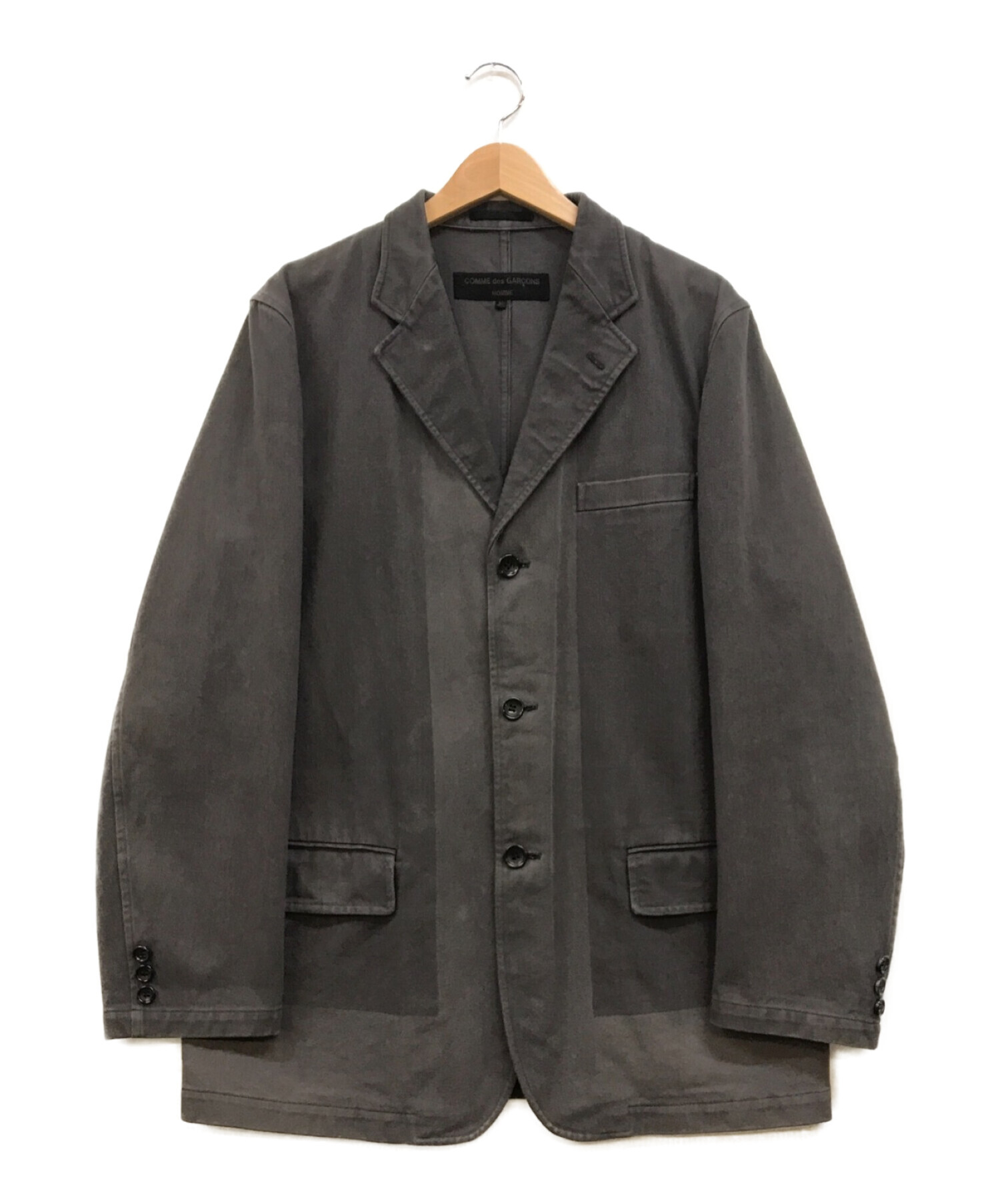 COMME des GARCONS HOMME (コムデギャルソン オム) コットン3Bジャケット ブラウン サイズ:M