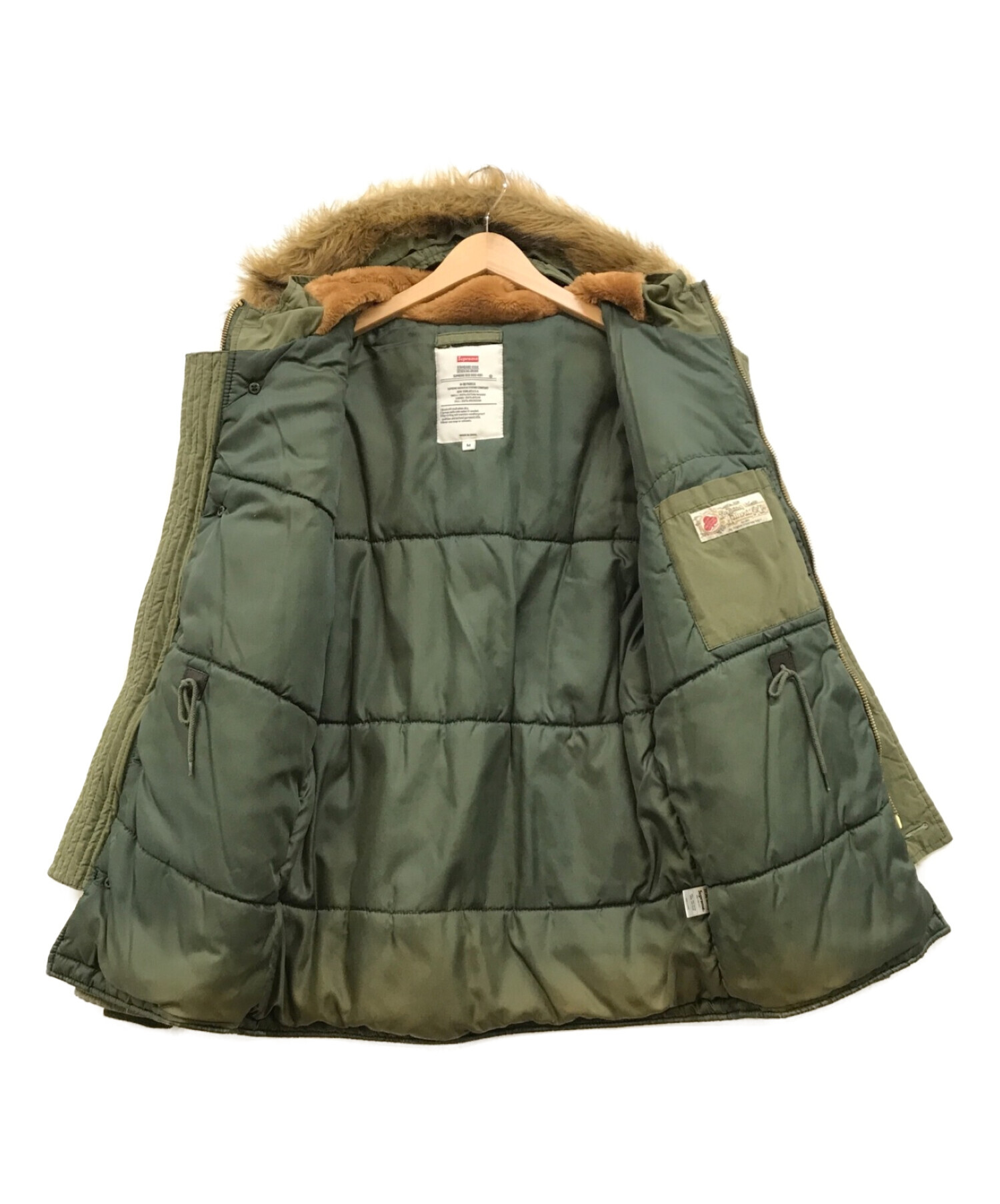 SUPREME (シュプリーム) オイルドコットンN-3B Parka カーキ サイズ:M