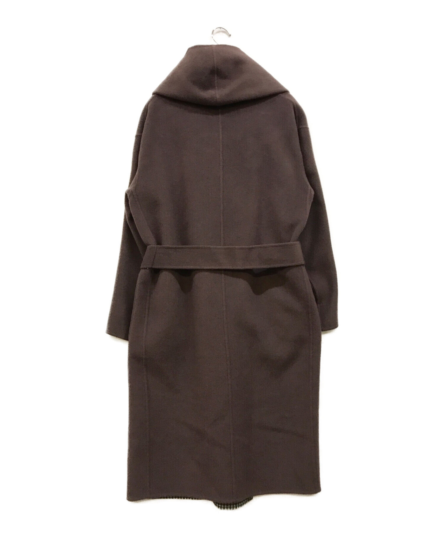 6 roku hood rever gown coat | chidori.co