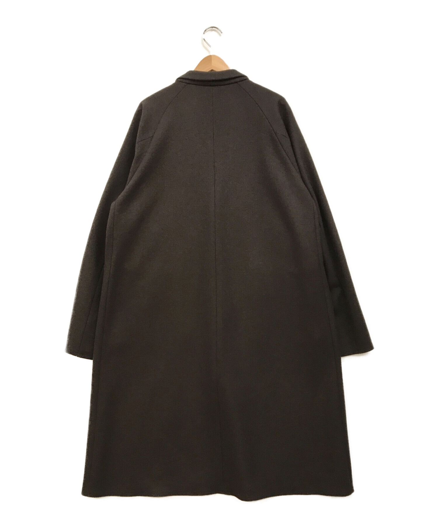 中古・古着通販】URU (ウル) WOOL PONCH / OVER COAT ブラウン