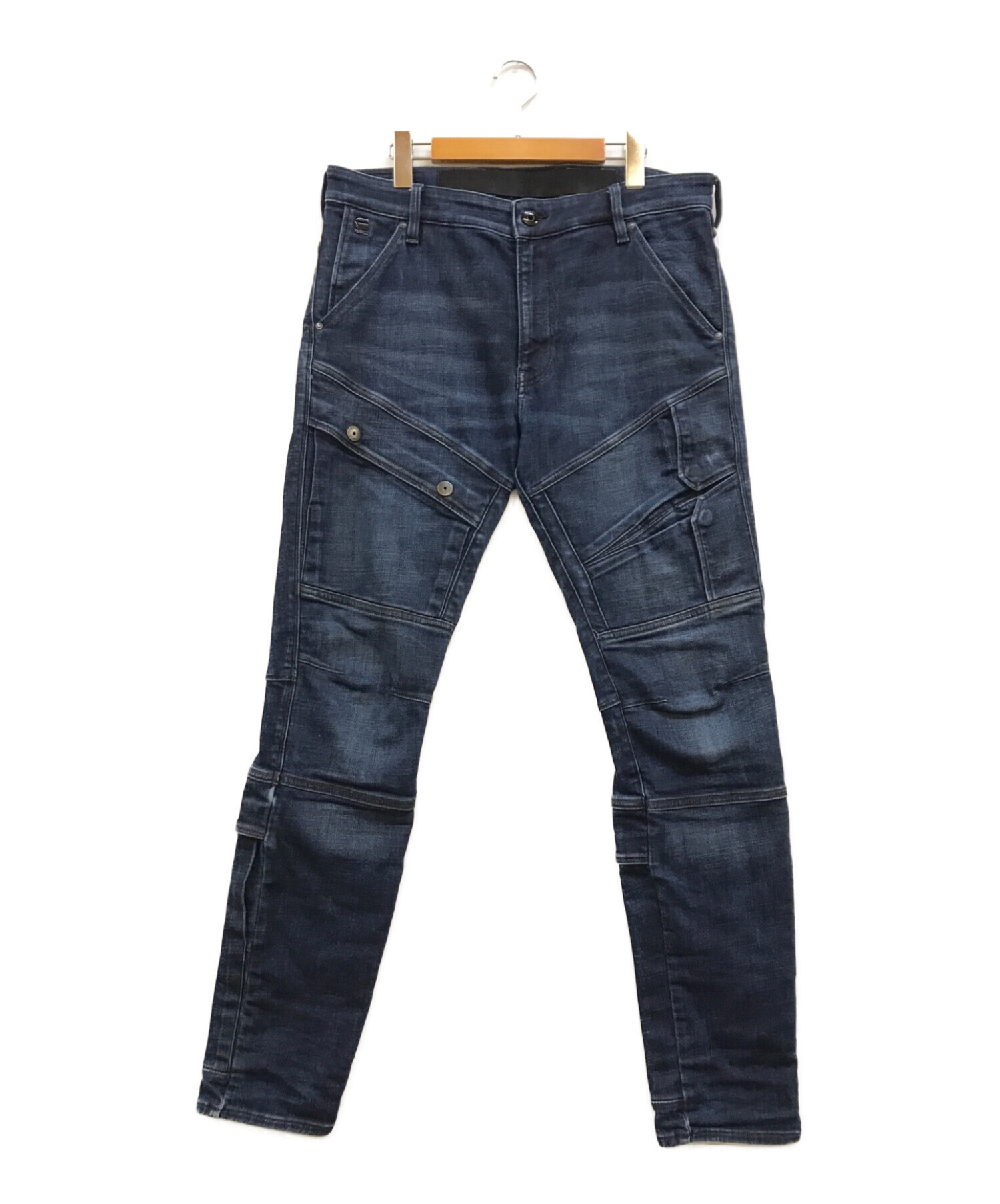 G-STAR RAW (ジースターロゥ) AIRBLAZE 3D SKINNY JEANS インディゴ サイズ:34