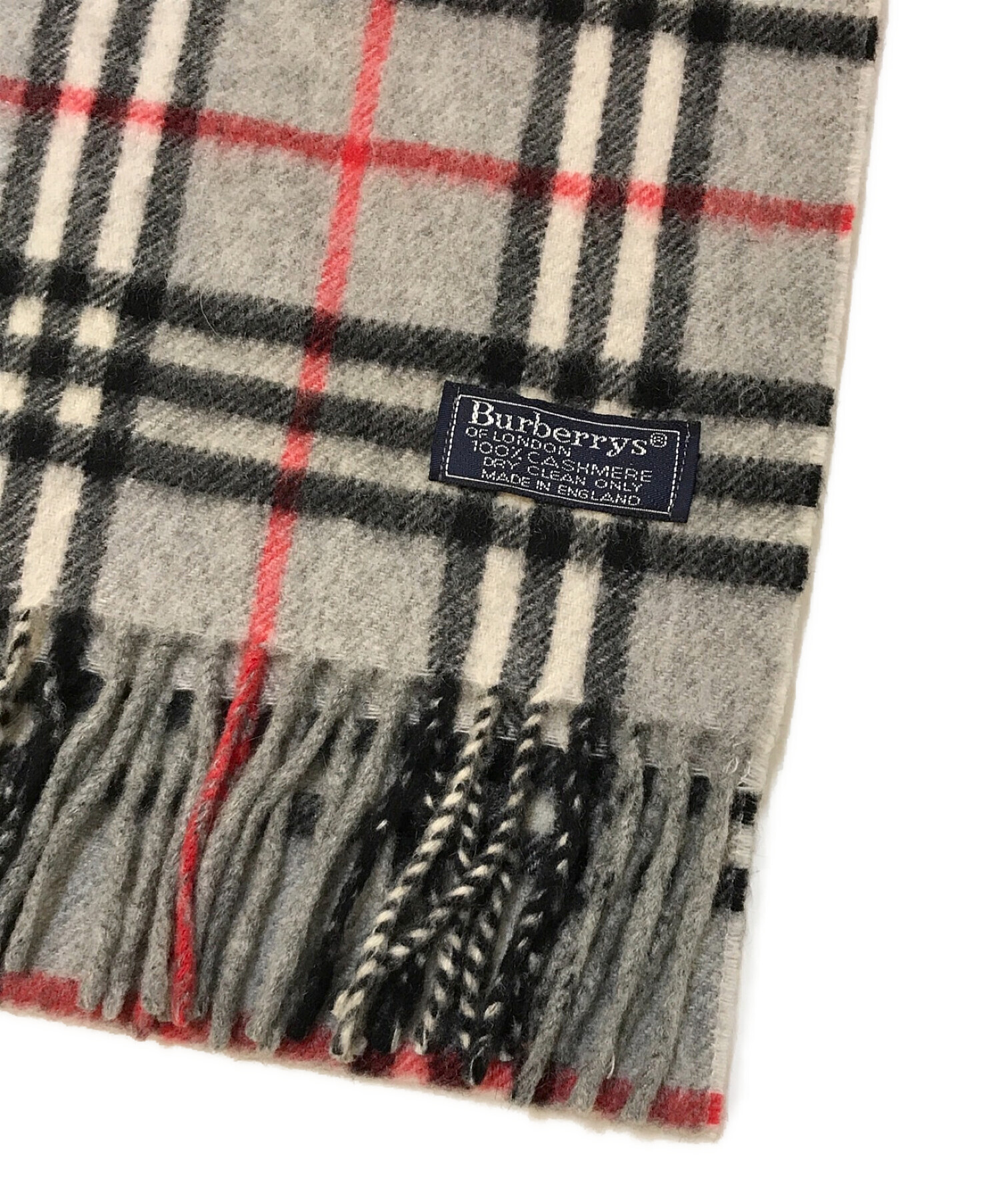 中古・古着通販】Burberry's (バーバリーズ) チェックカシミヤマフラー