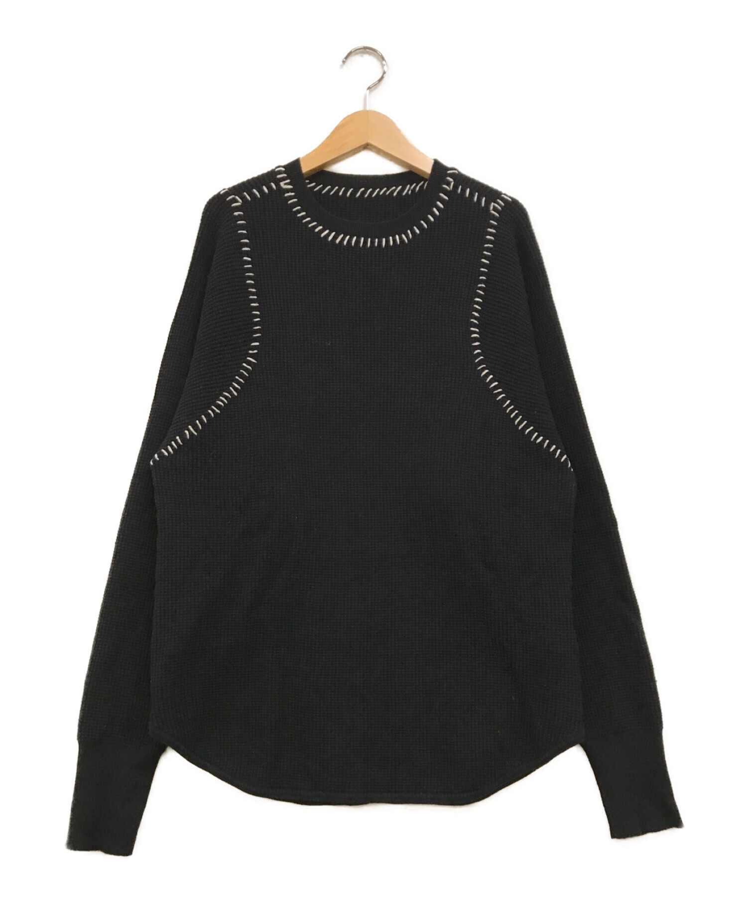 soduk スドーク 21aw新作one long knit top black