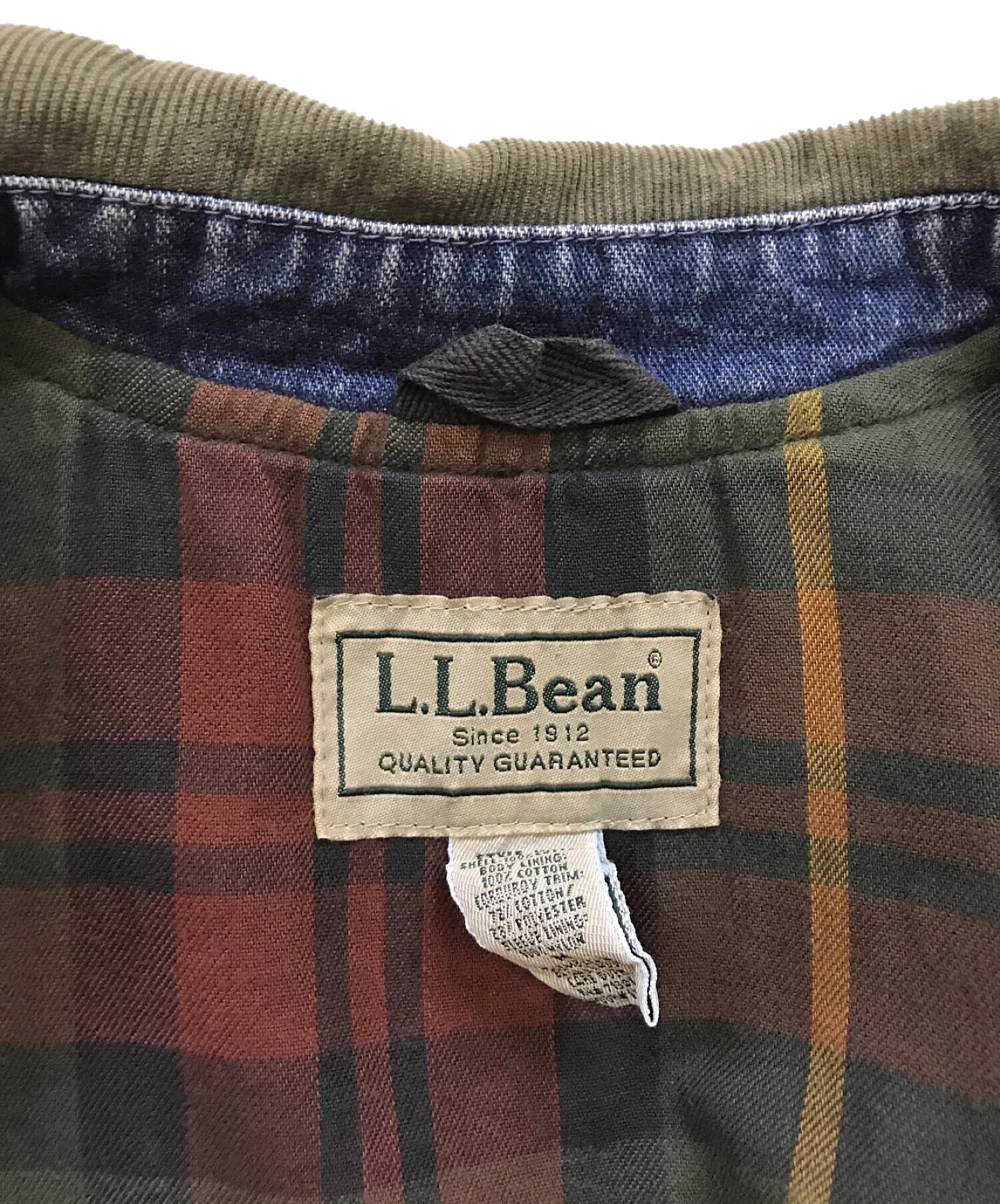 L.L.Bean (エルエルビーン) デニムハンティングジャケット インディゴ サイズ:M