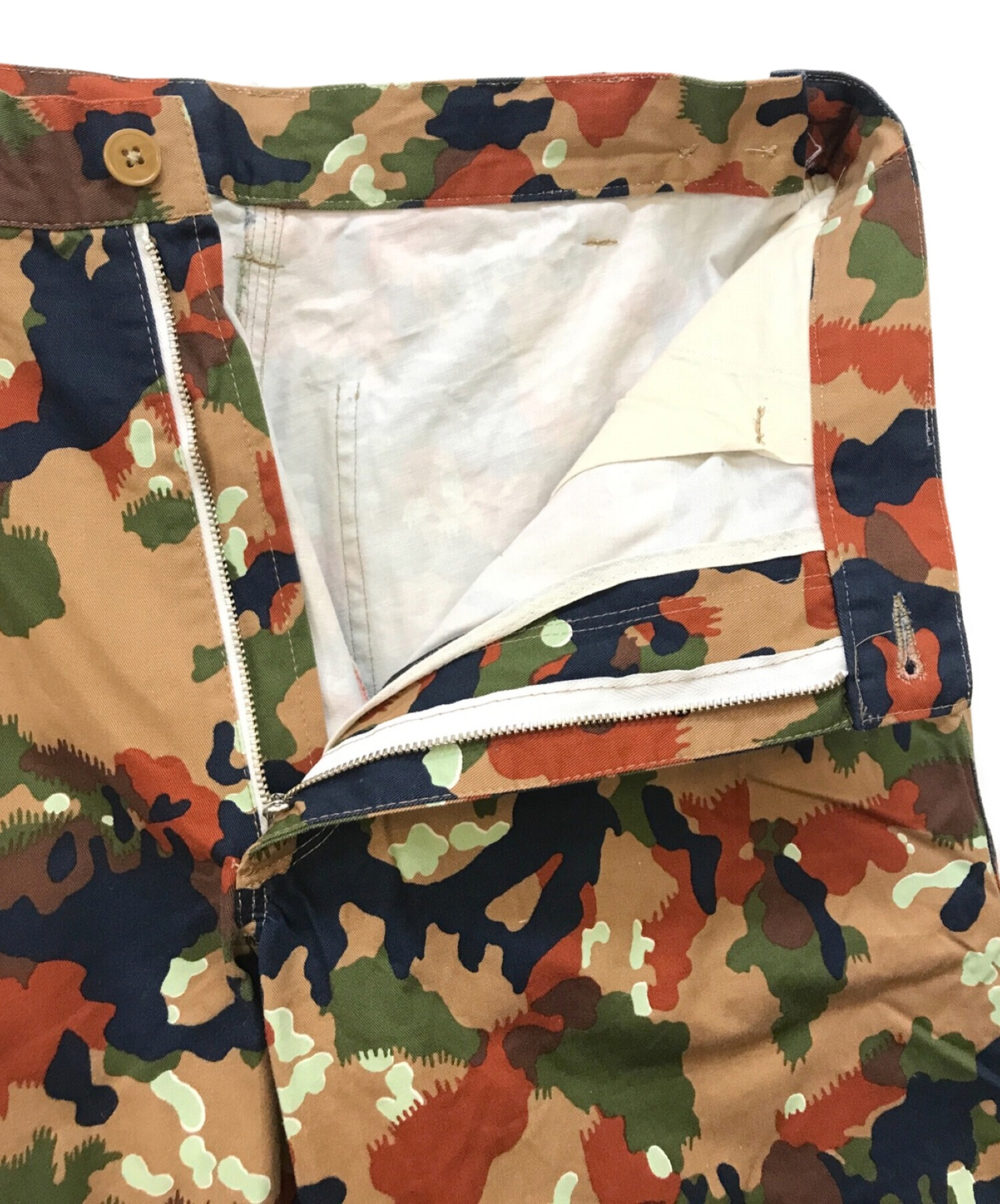 中古・古着通販】CAMIEL FORTGENS (カミエルフォートヘンス) Worker pants cotton camo ブラウン×カーキ  サイズ:M｜ブランド・古着通販 トレファク公式【TREFAC FASHION】スマホサイト