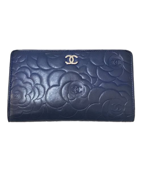 【中古・古着通販】CHANEL (シャネル) カメリアココマーク長財布