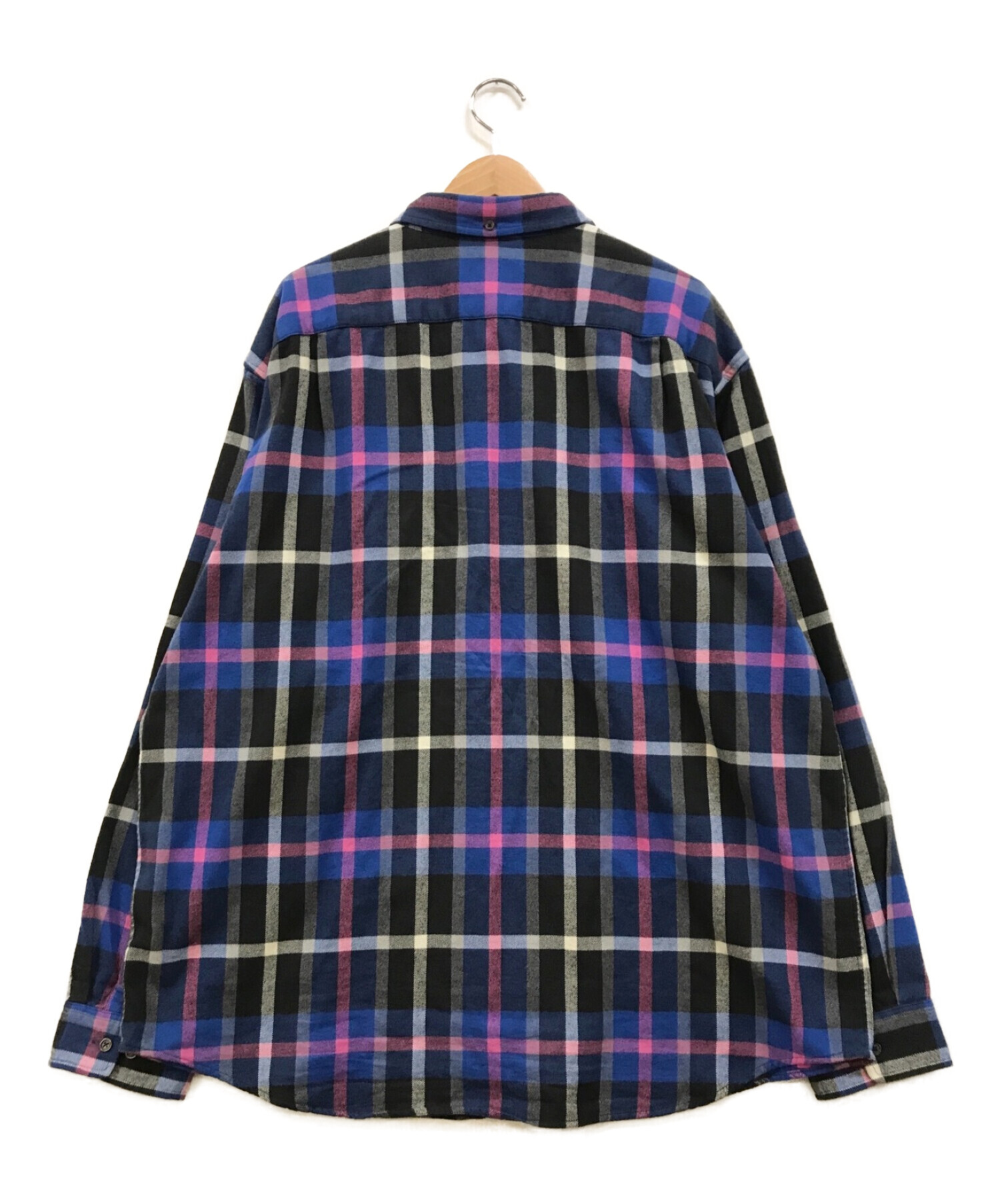 SUPREME (シュプリーム) 23AW Plaid Flannel Shirt ネイビー サイズ:XXL