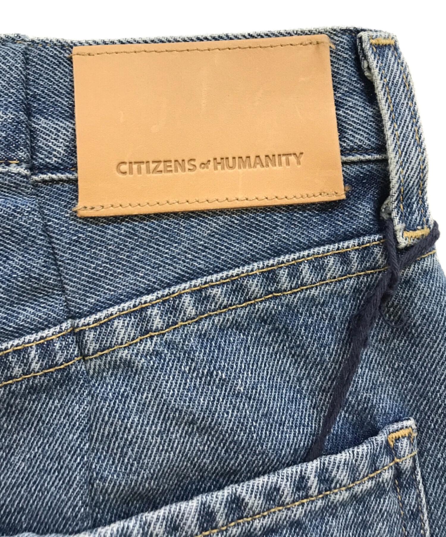 CITIZEN OF HUMANITY (シチズンズオブヒューマニティ) ワイドコクーンカーブデニムパンツ インディゴ サイズ:24