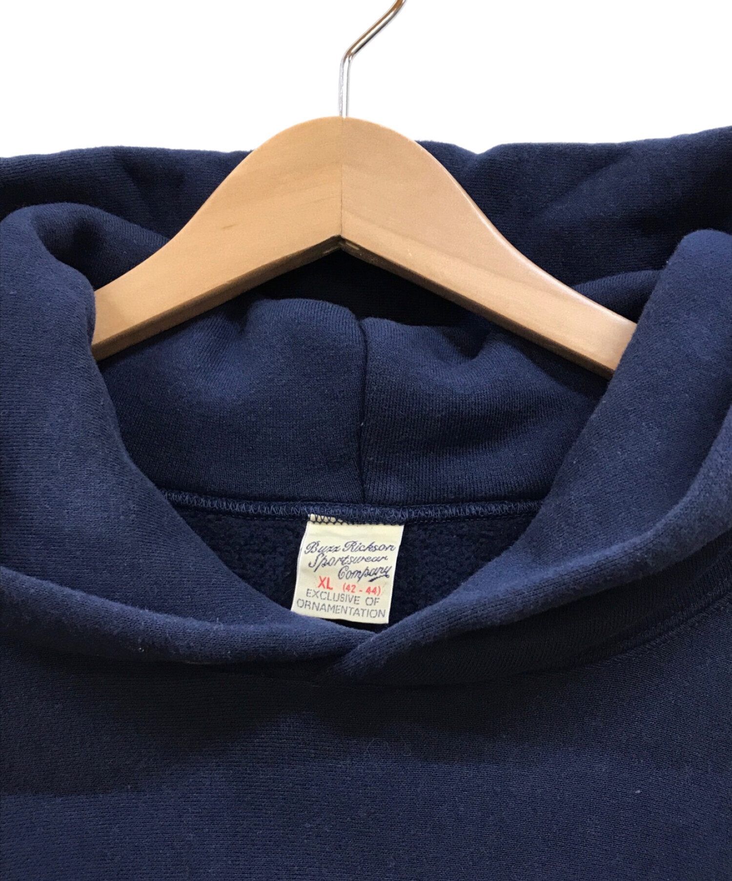 BUZZ RICKSON'S (バズリクソンズ) BEAMS JAPAN (ビームスジャパン) US Navy Hoodie ネイビー サイズ:XL